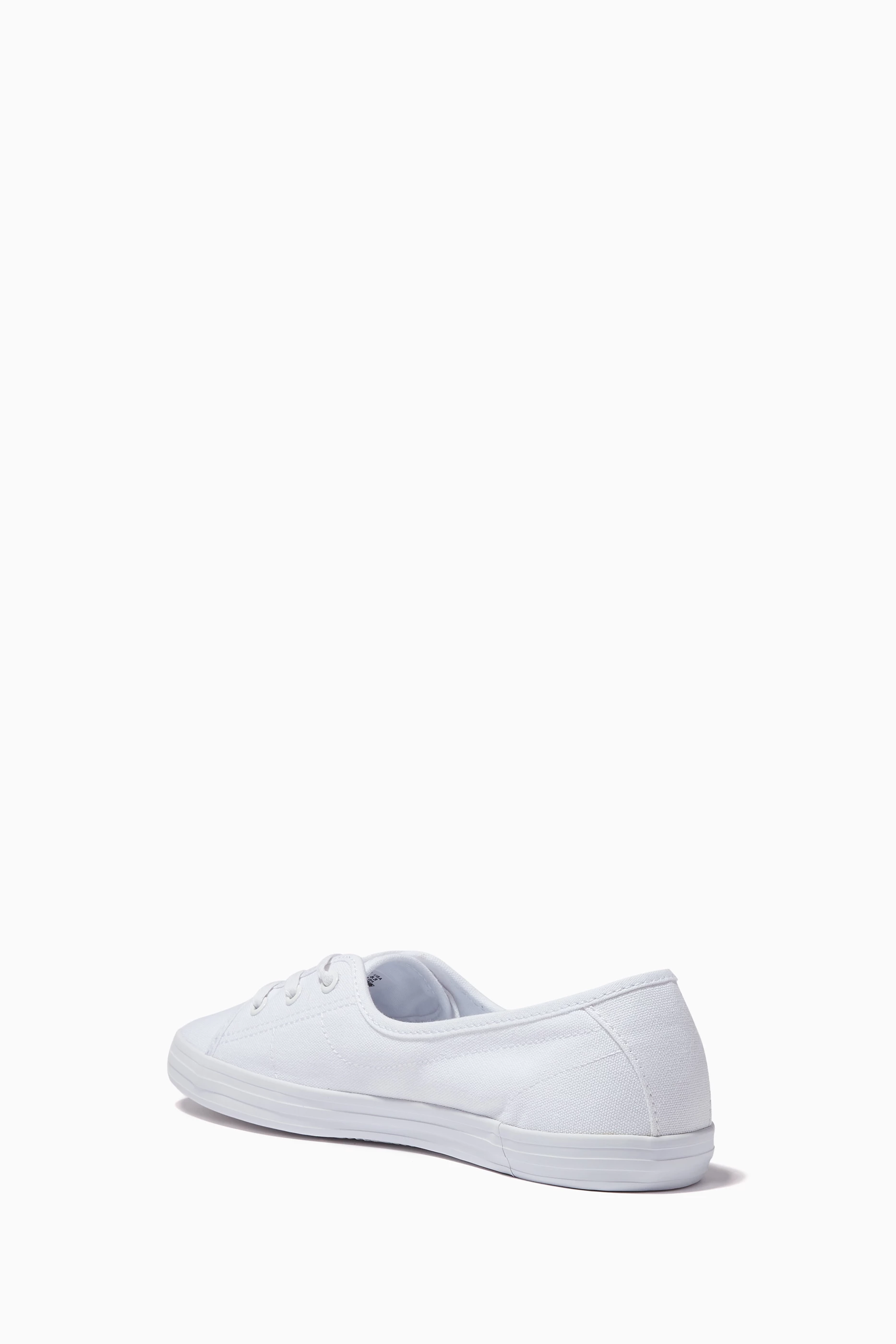 Buy Lacoste White Ziane Chunky Slip on Sneakers in Canvas For Women Online Ounass UAE