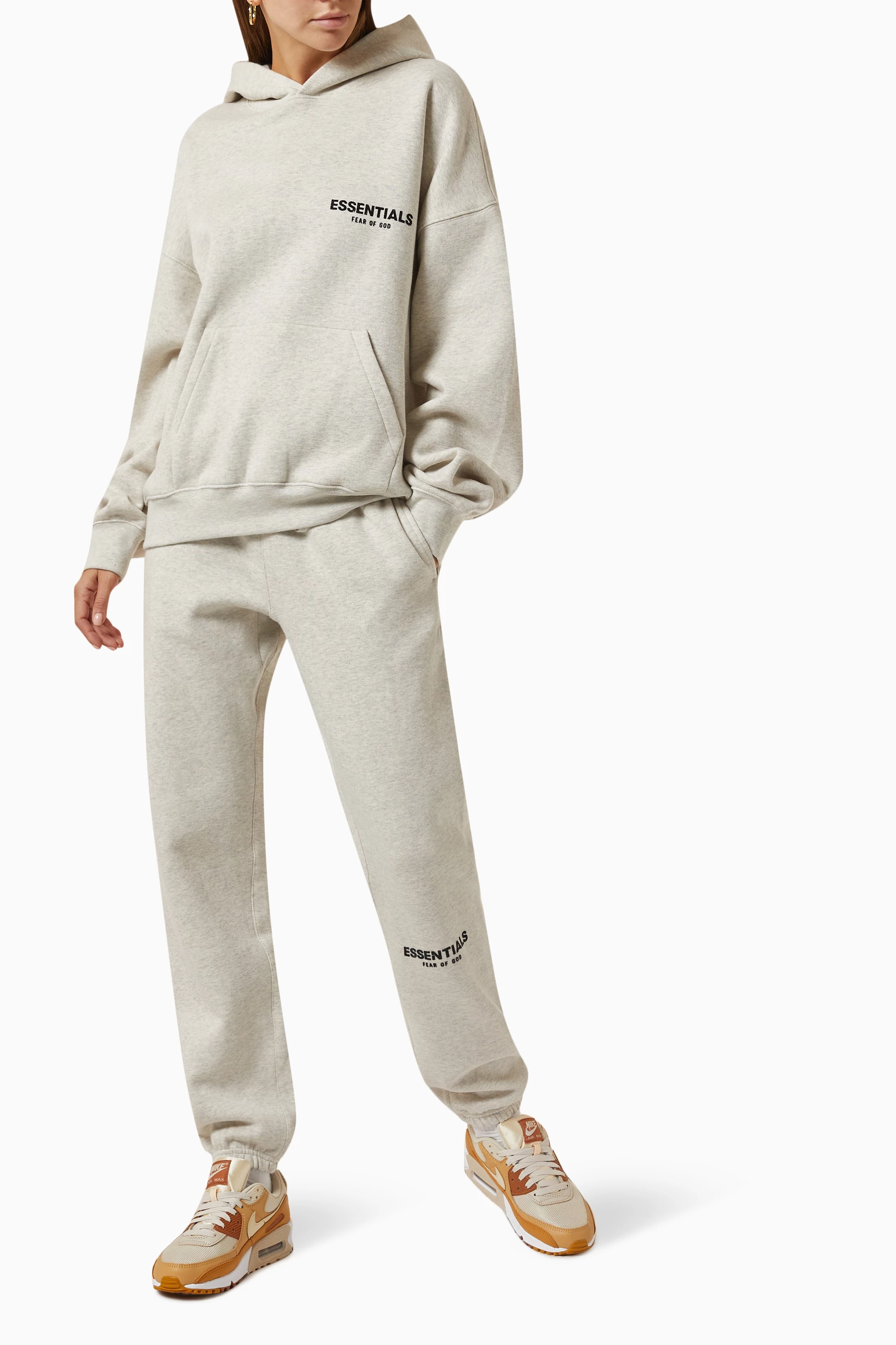 Buy Fear of God Essentials Grey Unisex Essentials Sweatpants in Fleece For Women Online Ounass UAE