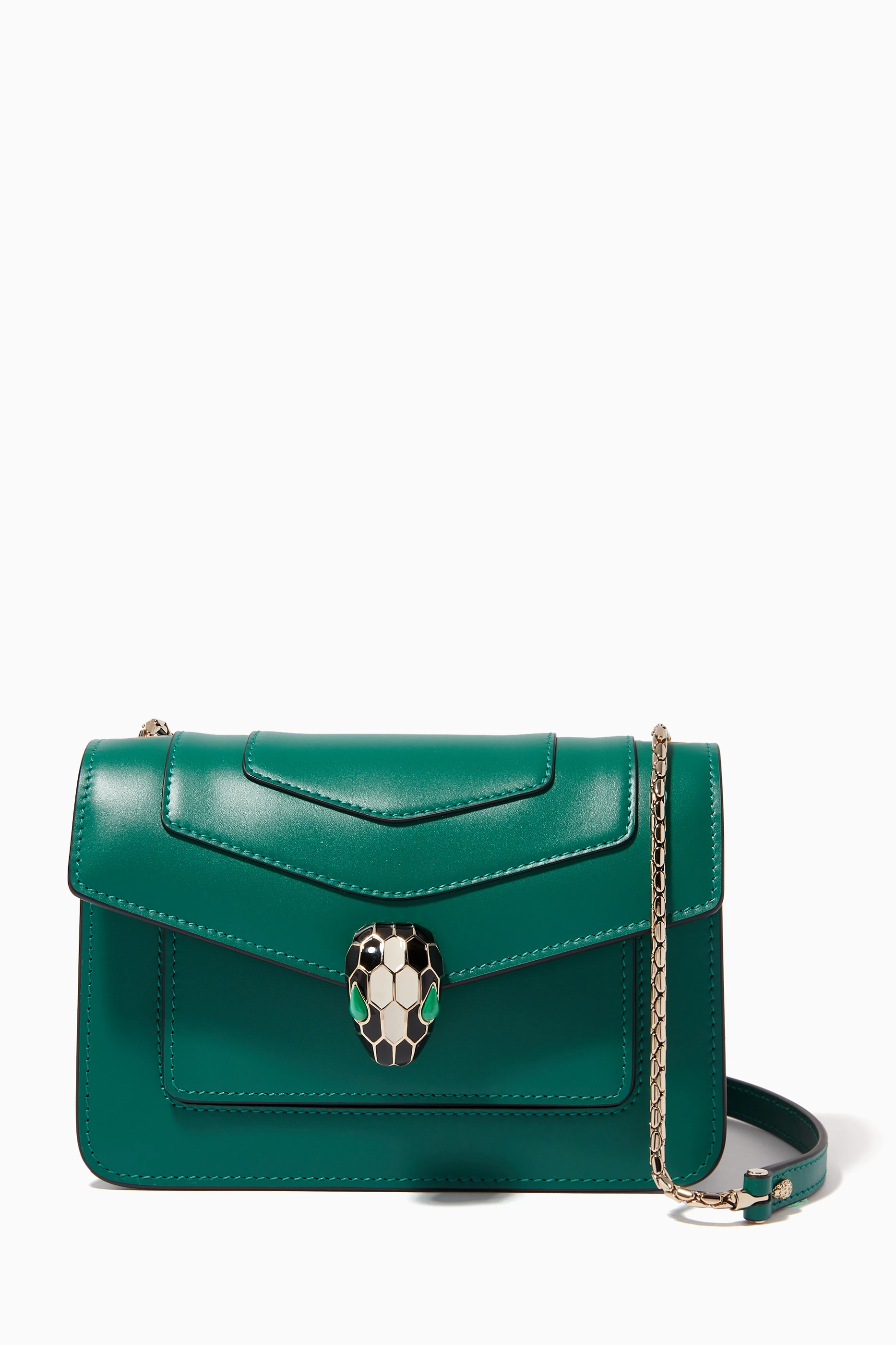 Buy BVLGARI Green Serpenti Forever Crossbody Bag in Calfskin For Women Online Ounass UAE