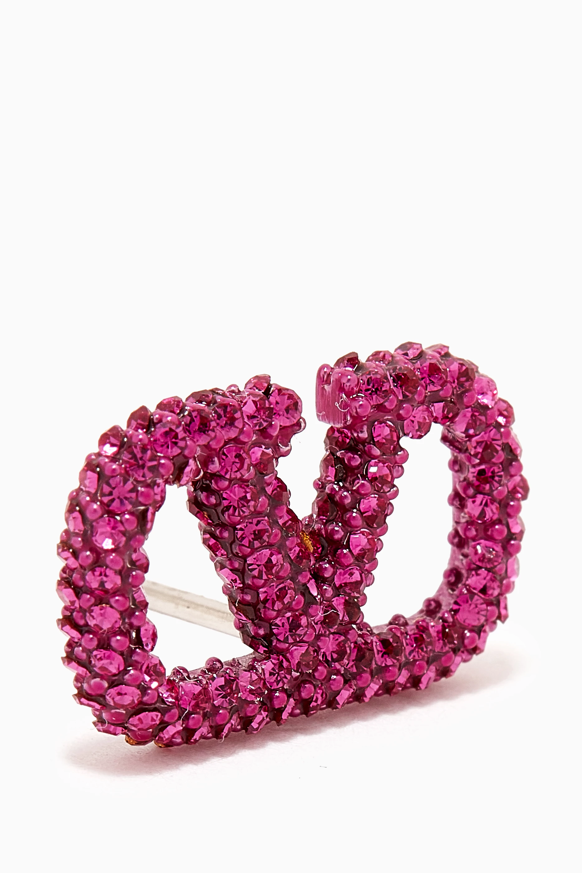 Buy Valentino Garavani Pink Valentino Garavani VLOGO Strass