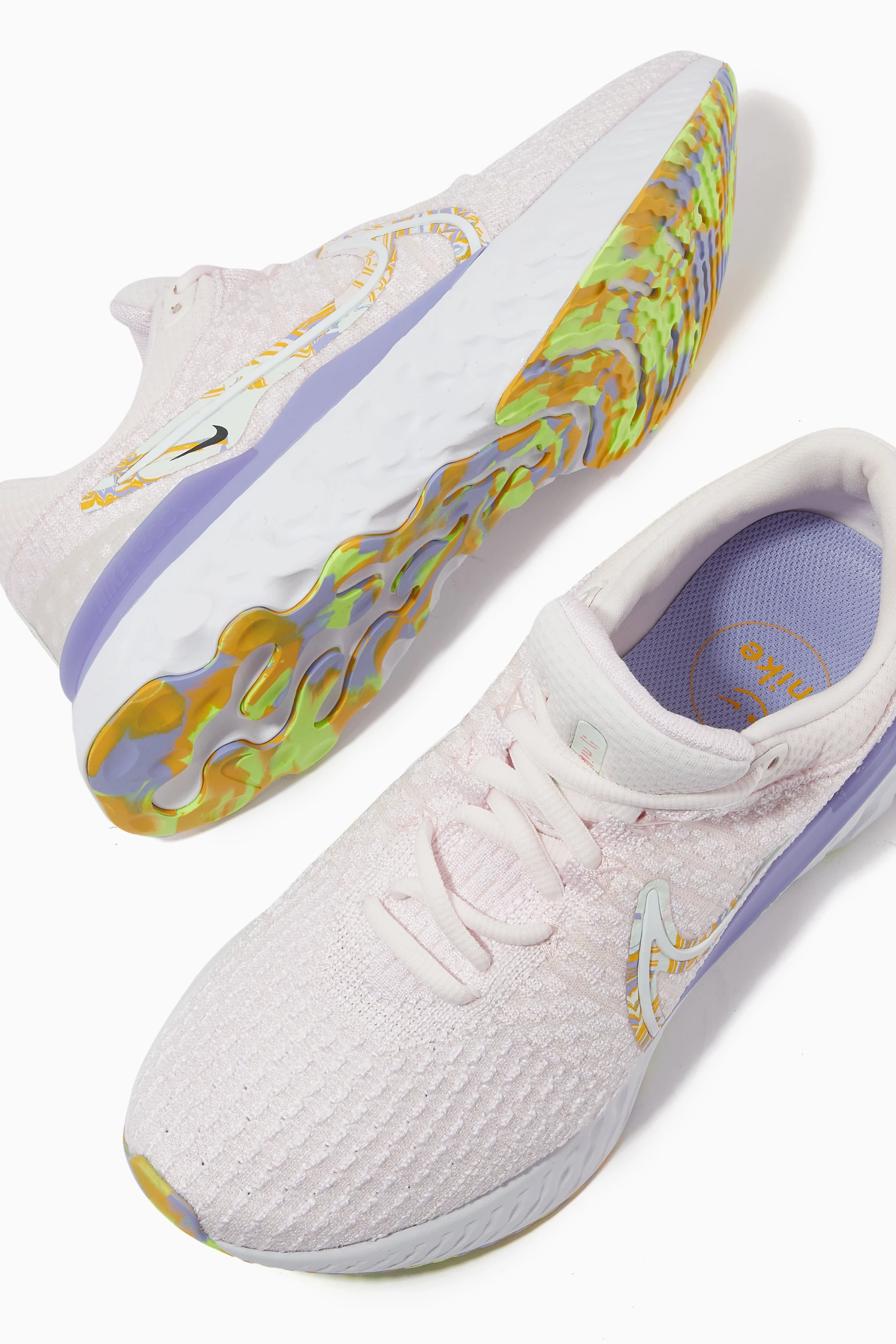 Buy Nike Pink React Infinity Premium Sneakers in Flyknit For