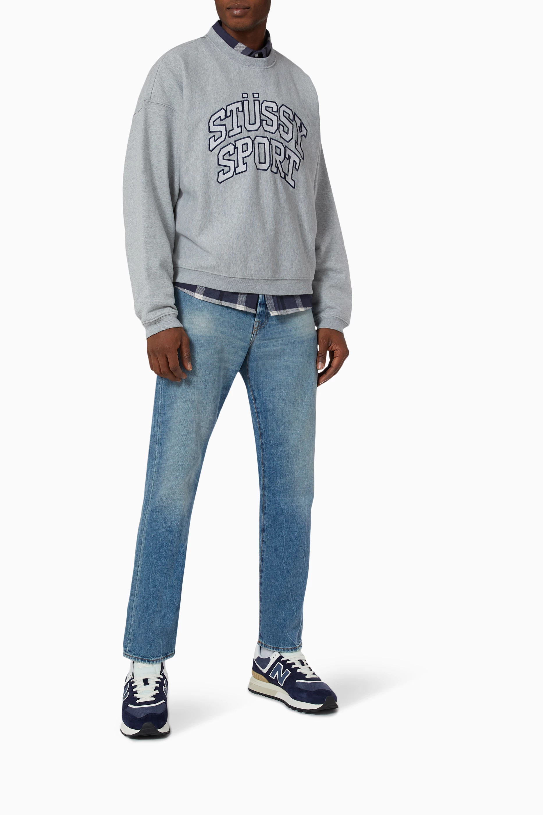 Stussy grey sweatshirt cheap