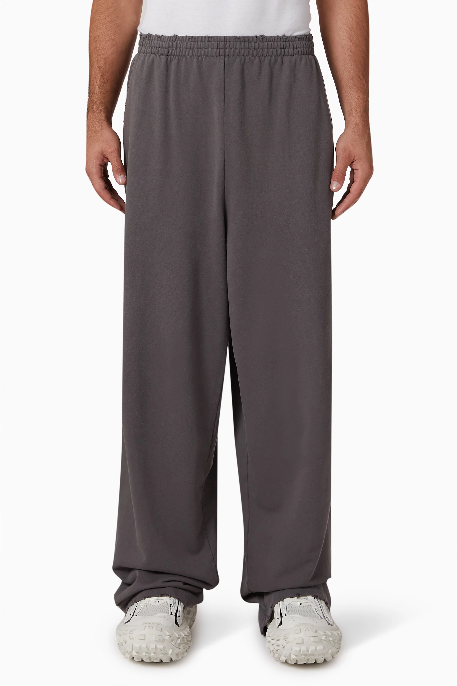Balenciaga sweatpants grey deals