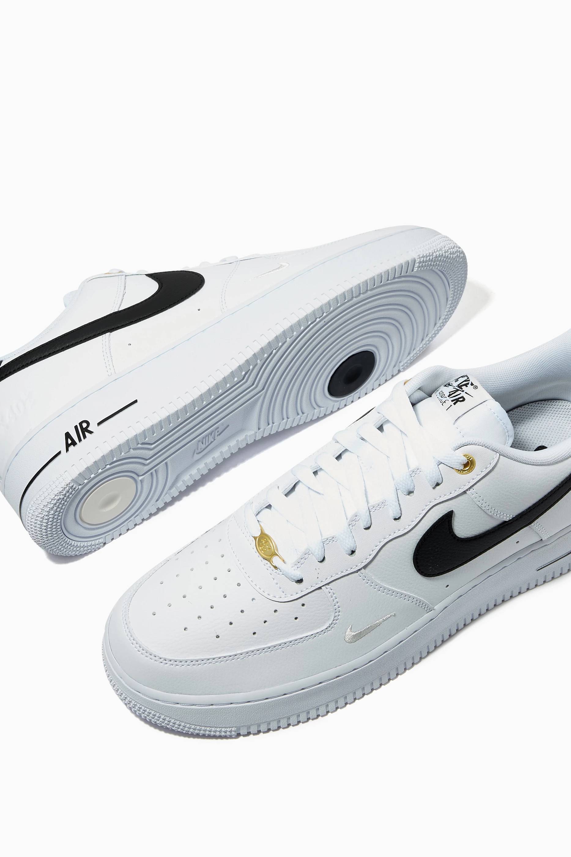 Buy Nike White Air Force 1 07 LV8 40th Sneakers in Leather For Men Online Ounass UAE