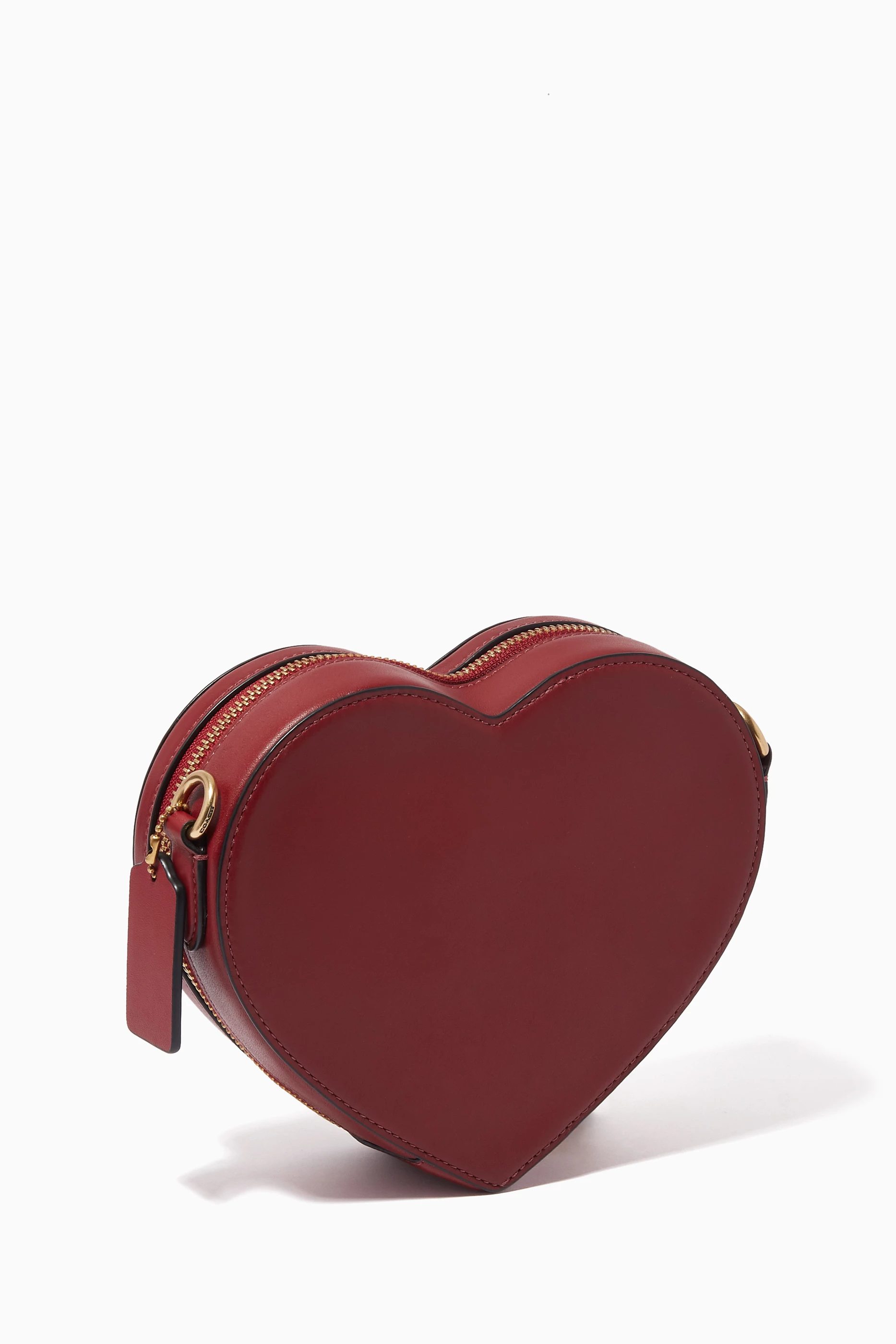 Coach red heart purse top