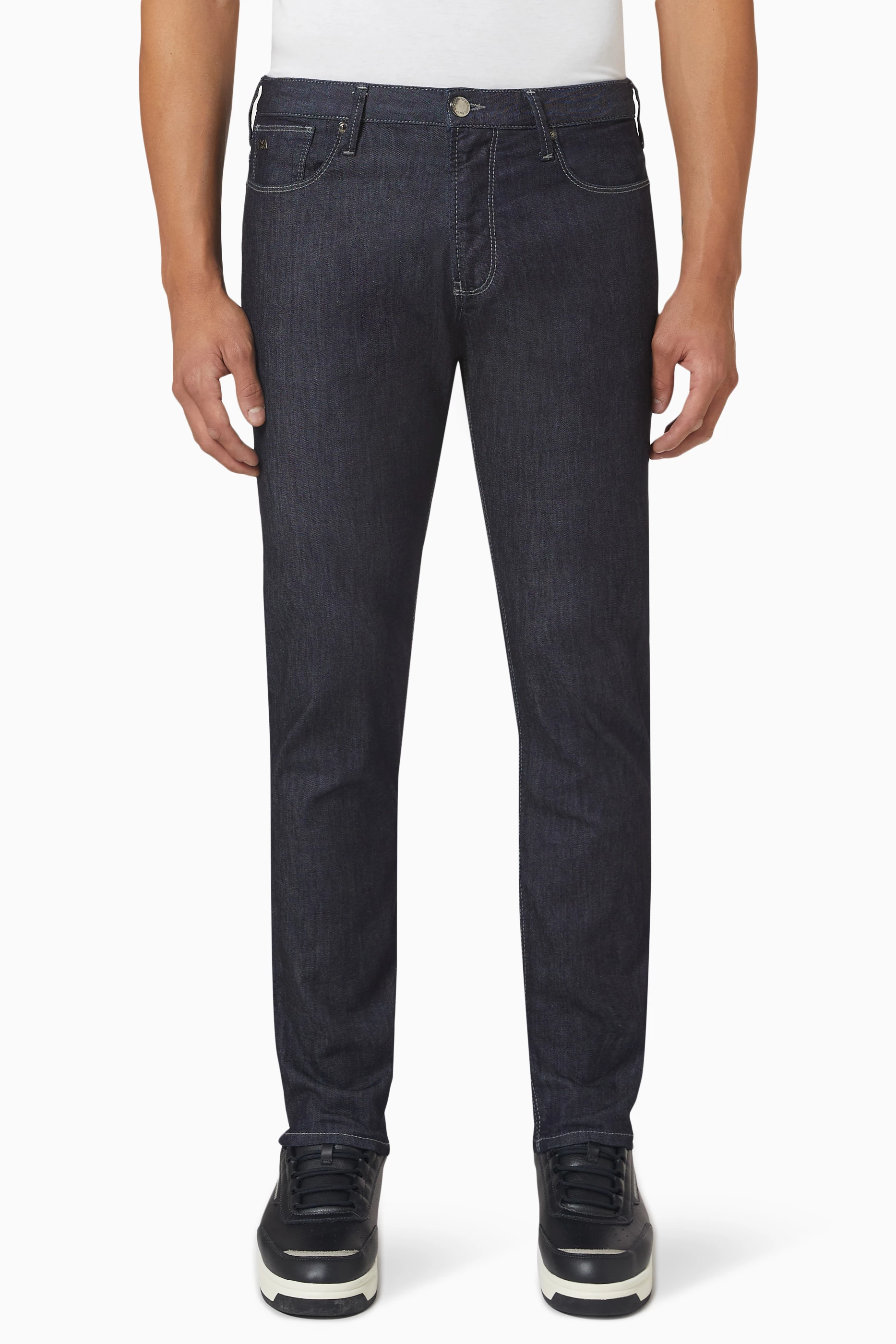 Emporio armani black jeans hot sale