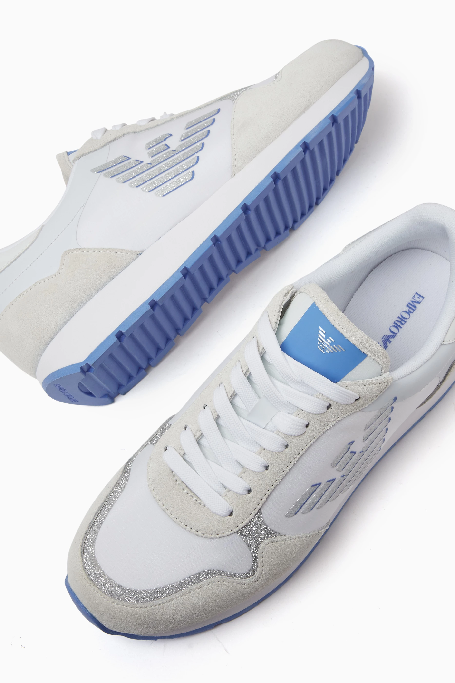 Emporio armani trainers white cheap