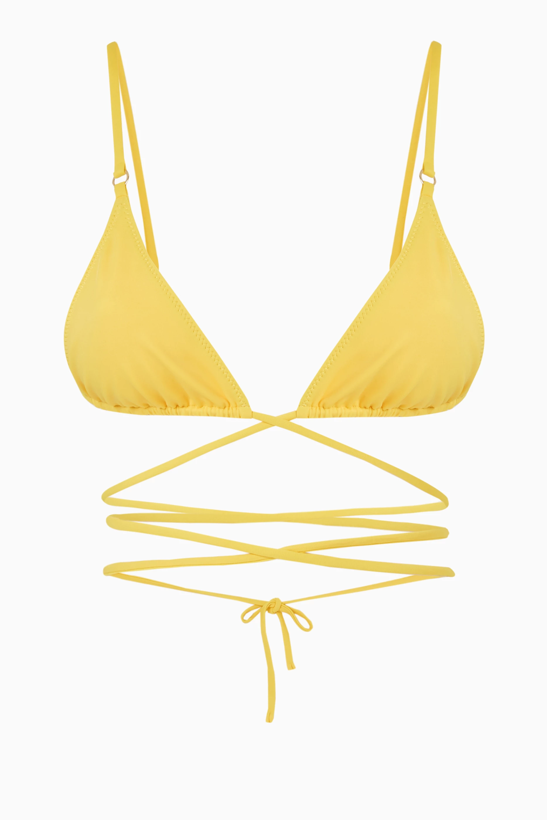 Yellow swimsuit top outlet