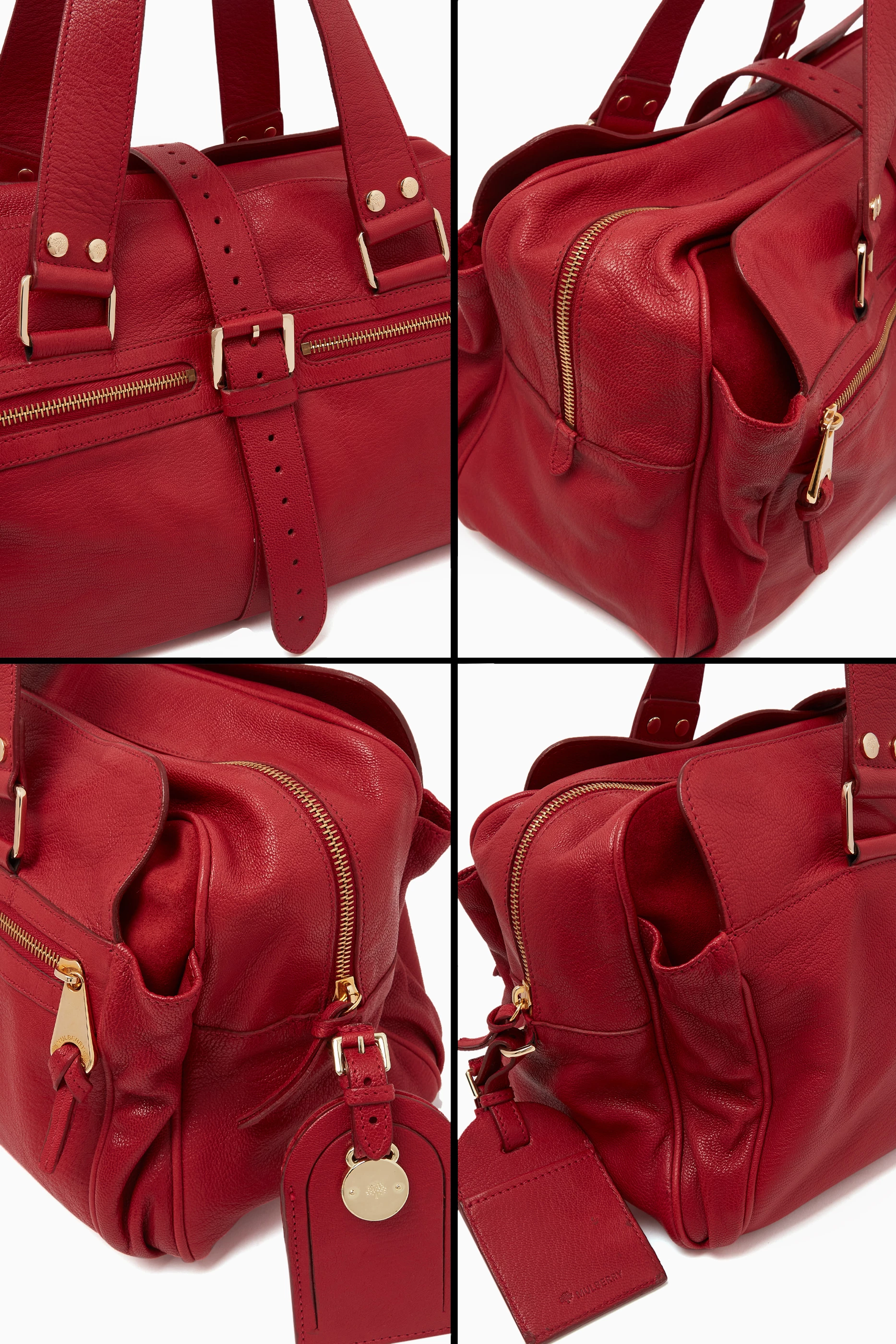 Buy Mulberry Pre Loved Red Mabel Satchel Bag in Leather For Women Online Ounass UAE