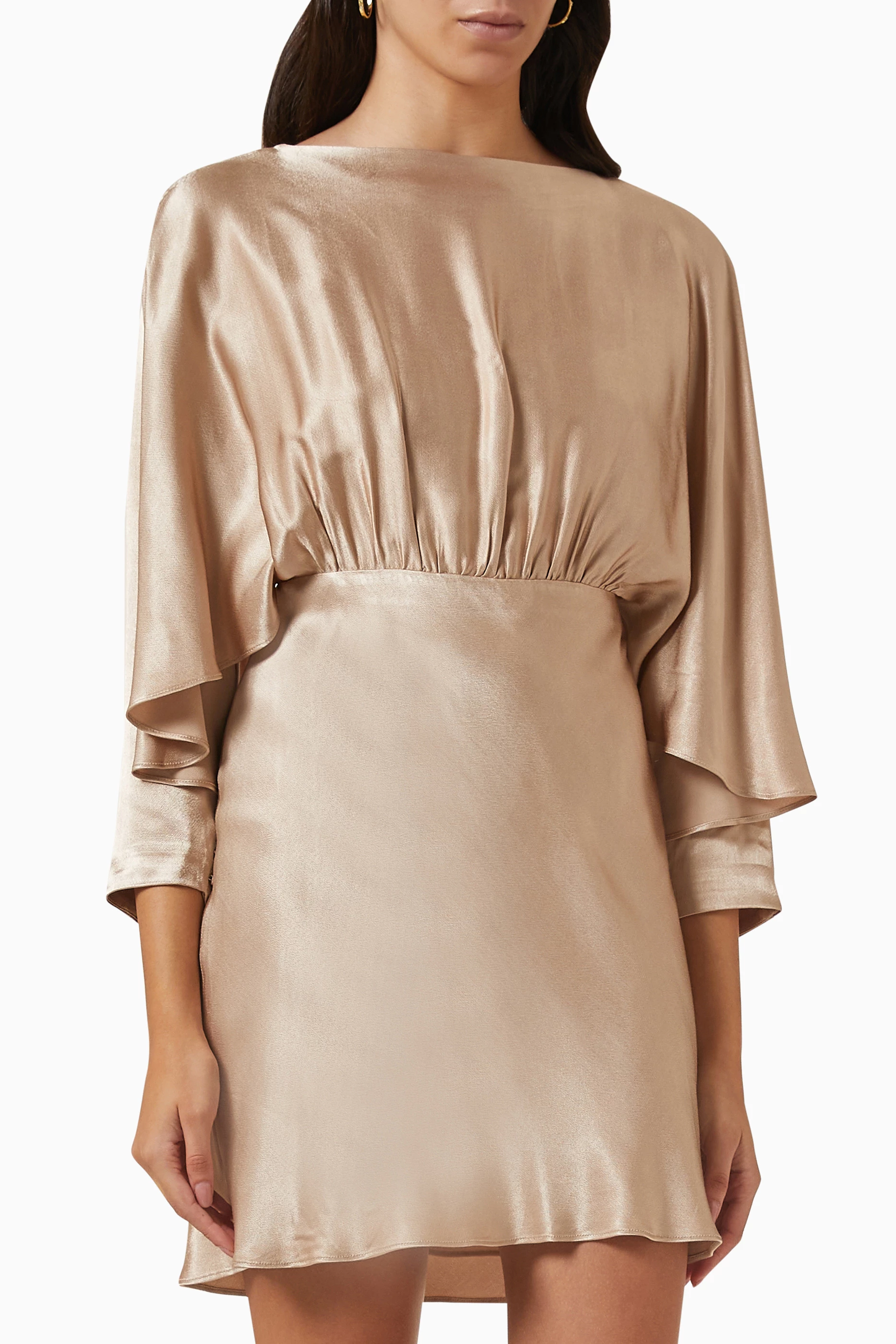 slim fit dress slacks Shona Joy - Chocolate Sequin Mini Dress (Size 14) – Goldie's main image 0