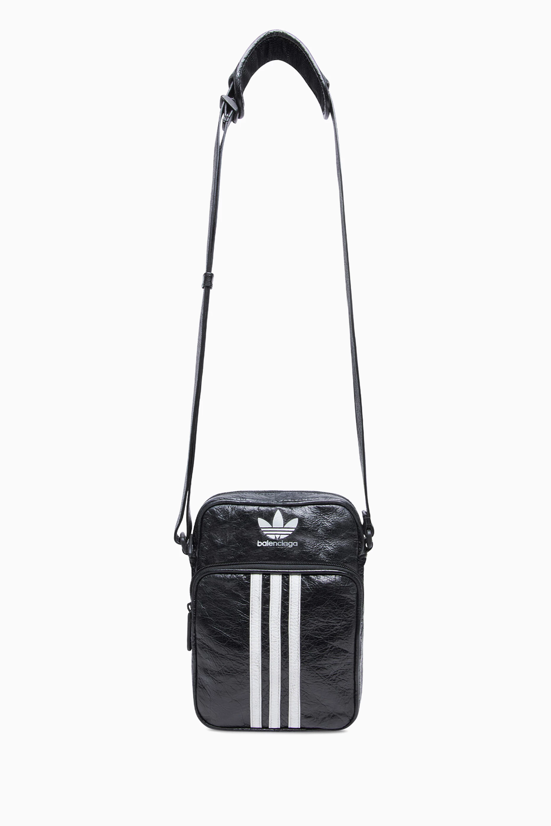 Buy Balenciaga Black Adidas Small Crossbody Messenger Bag in Leather For Men Online Ounass UAE