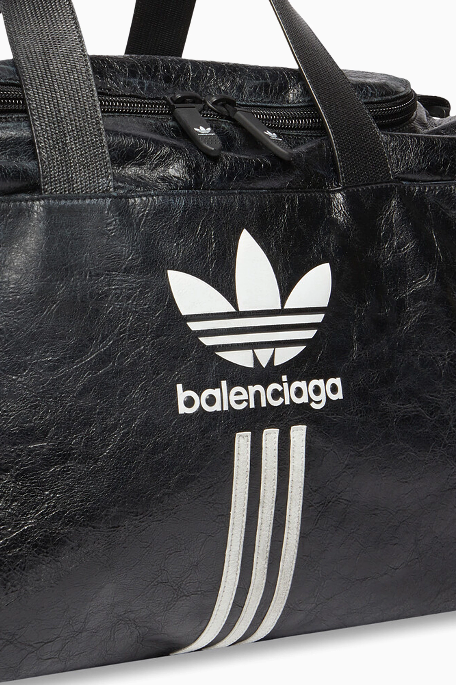 Buy Balenciaga Black x Adidas Gym Bag in Leather For Men Online Ounass UAE