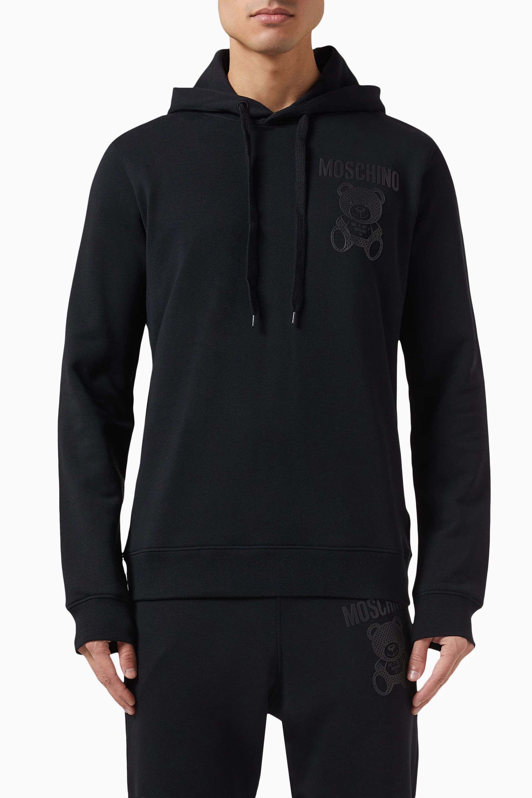 Moschino logo hoodie shop
