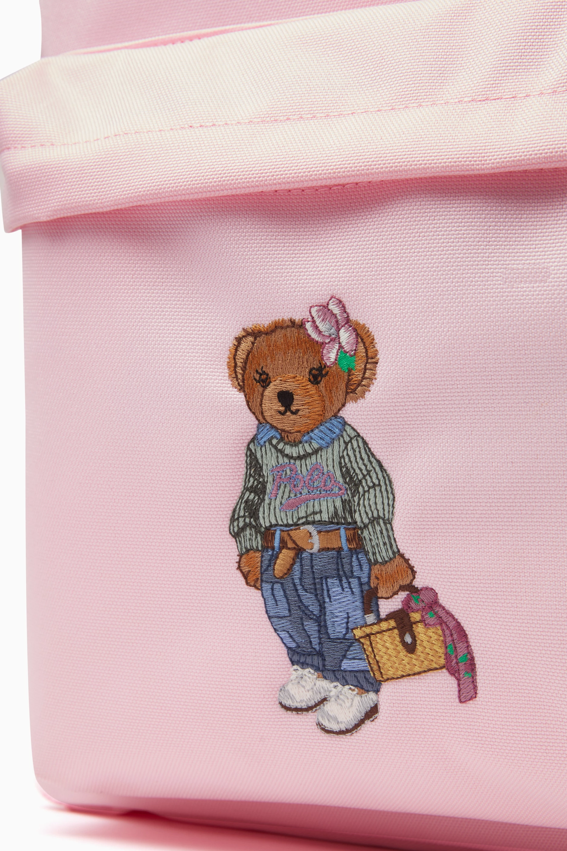 Pink polo backpack discount