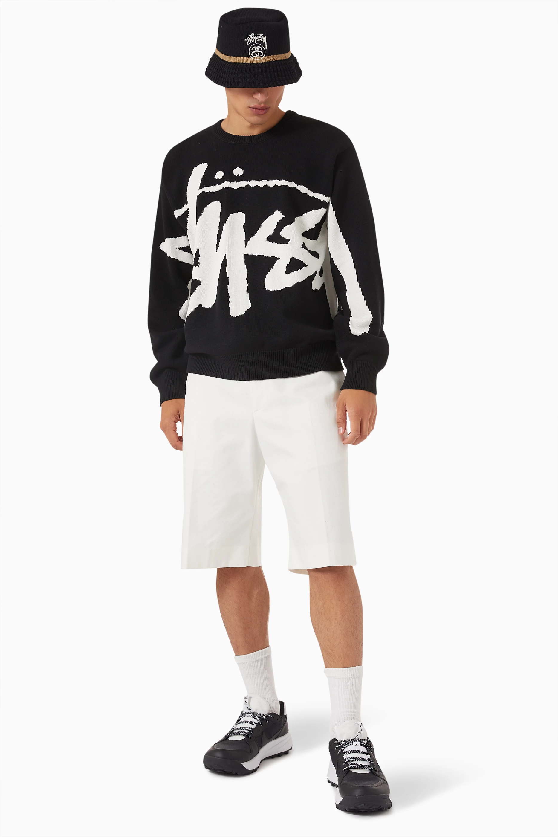 Stussy black sweater cheap