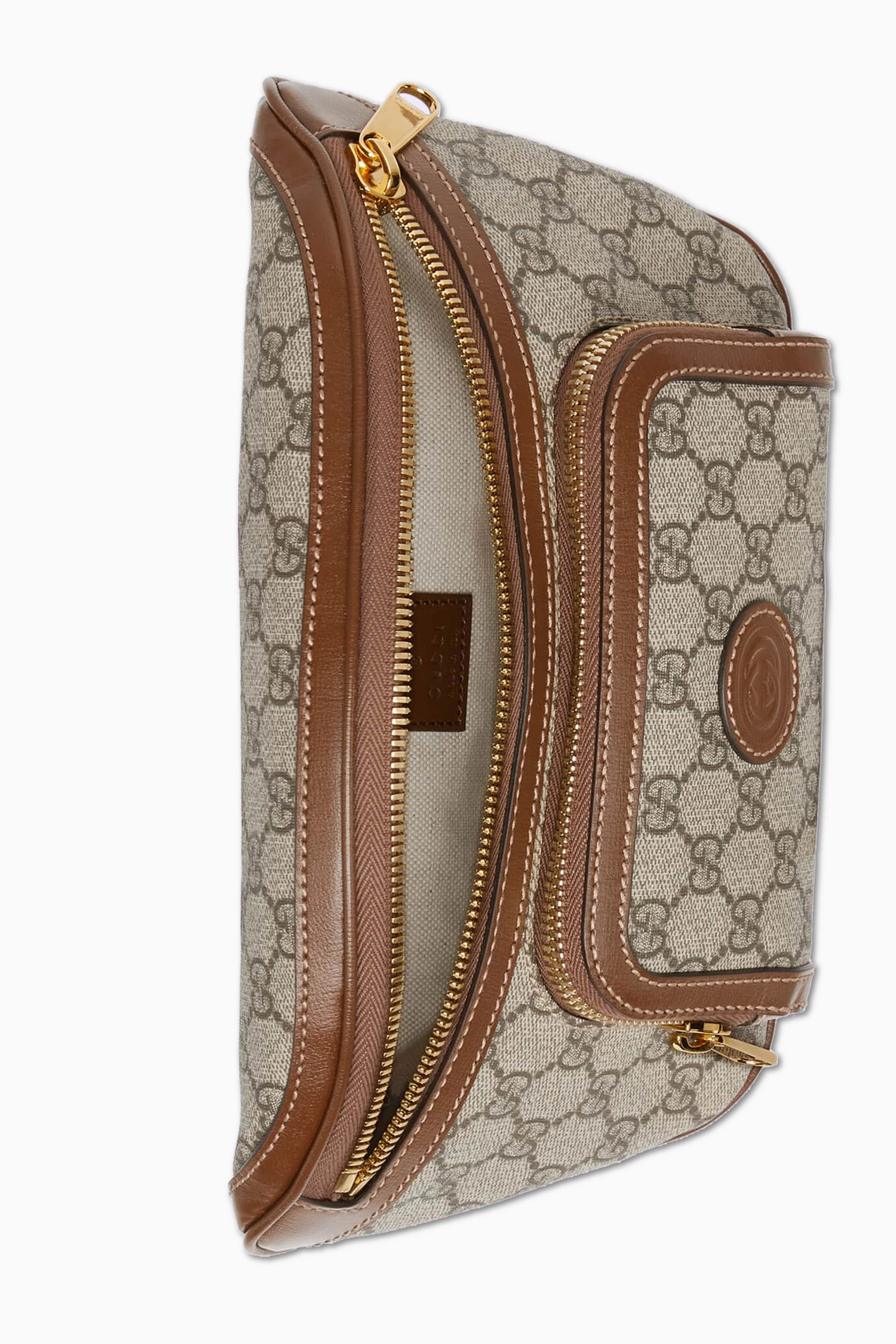 Buy Gucci Black GG Large Belt Bag in Supreme Canvas For Men Online Ounass UAE