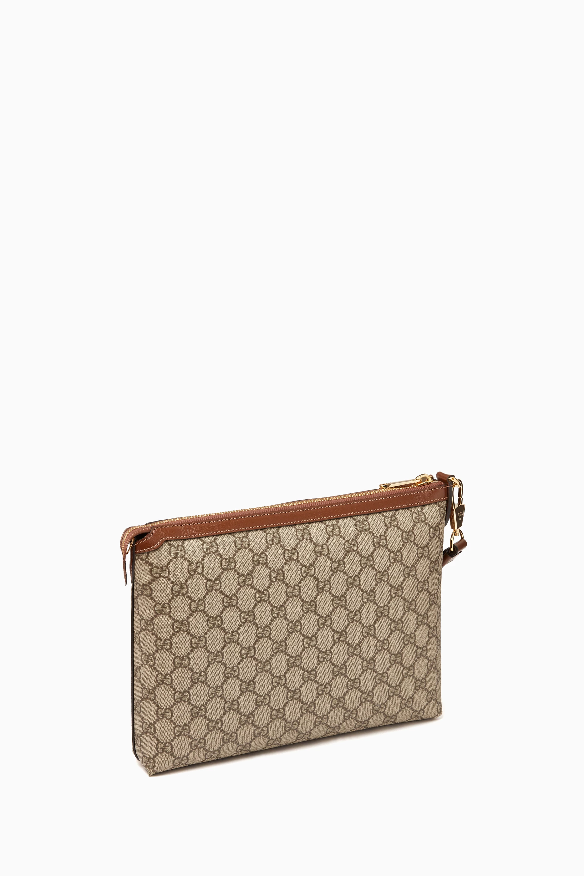 Buy Gucci Brown GG Supreme print Messenger Bag in Canvas Leather For Men Online Ounass UAE