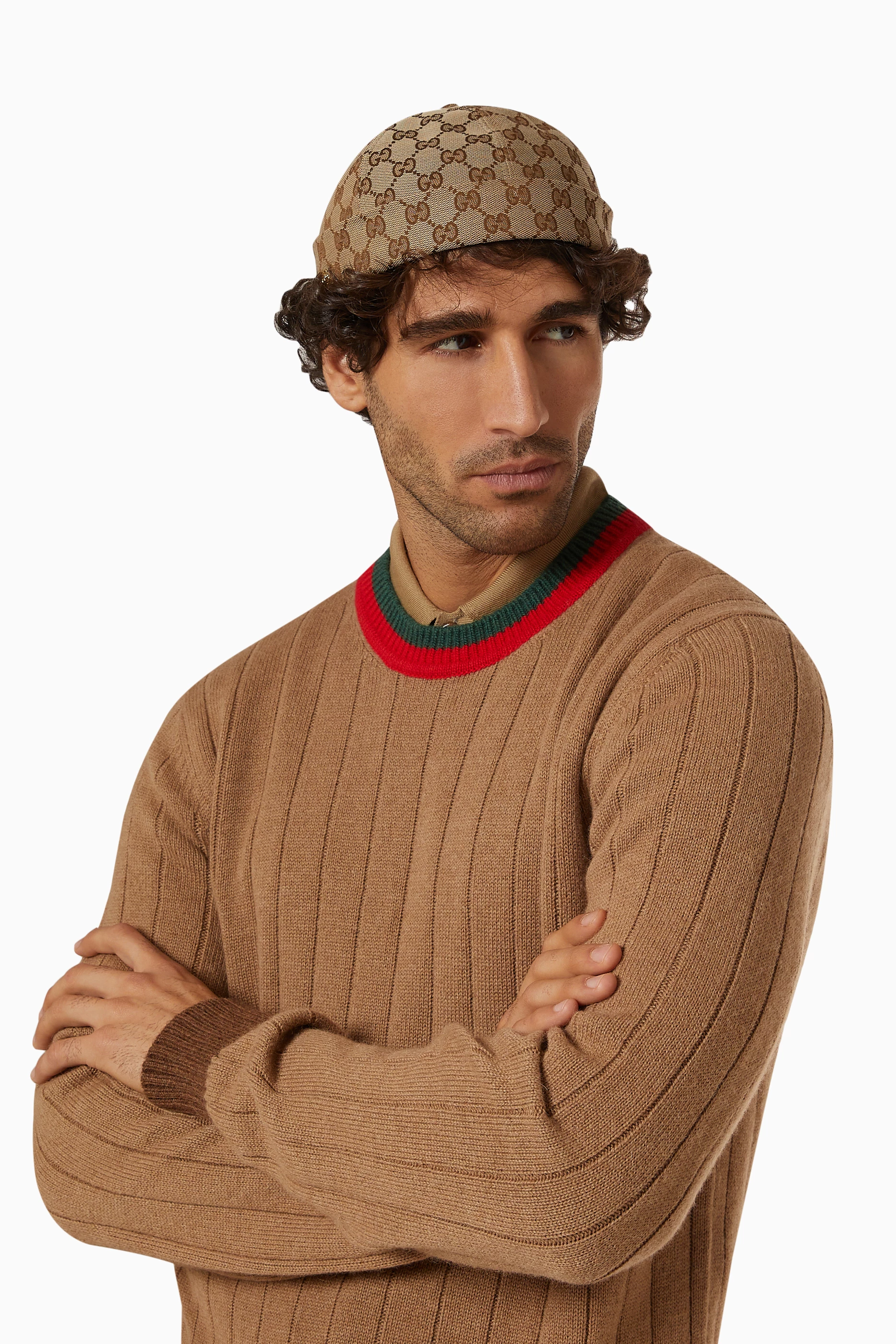 Buy Gucci Neutral GG Supreme Hat in Cotton canvas For Men Online Ounass UAE