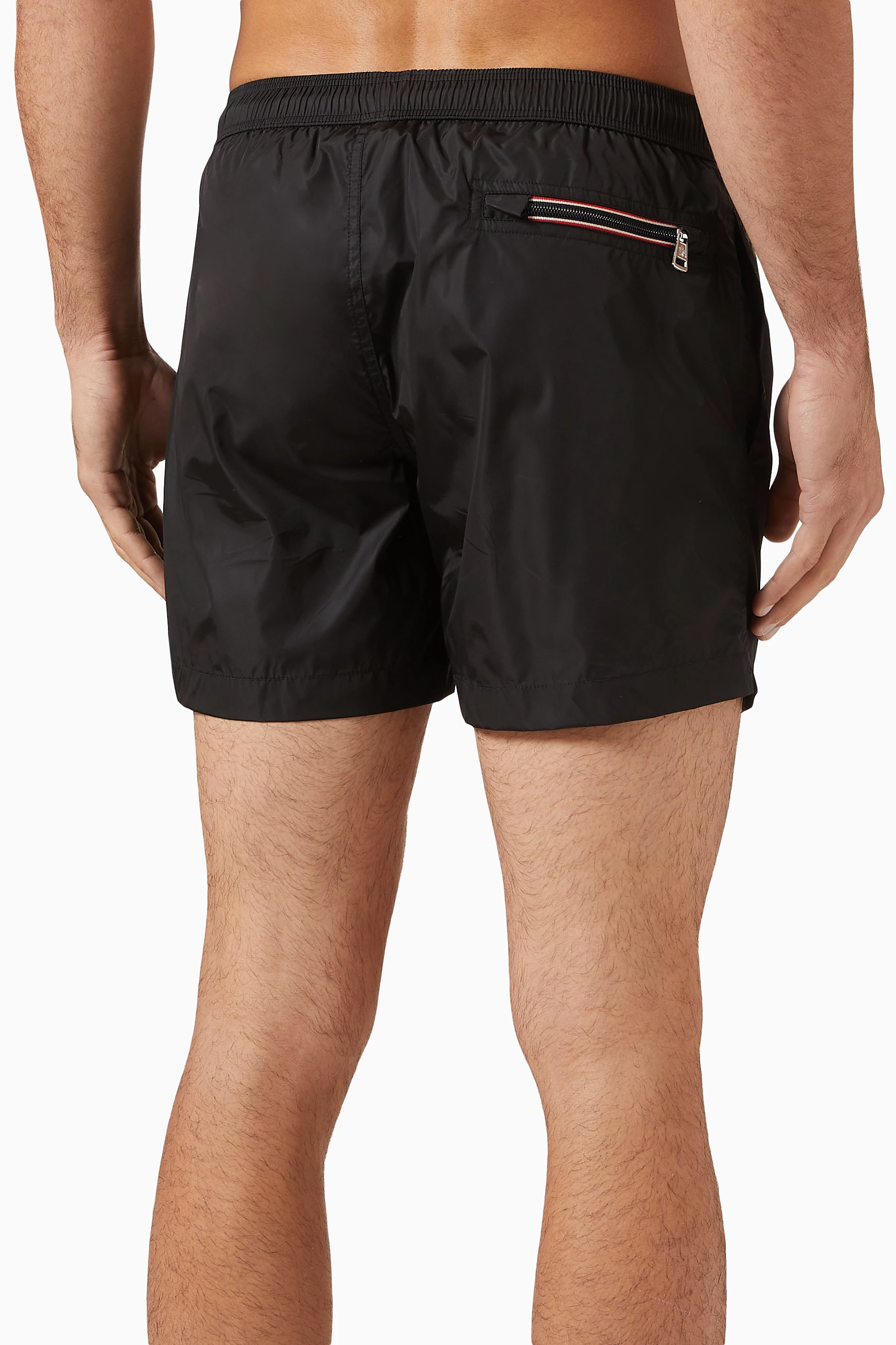 Buy Moncler Black Swim Shorts in Nylon For Men Online Ounass UAE