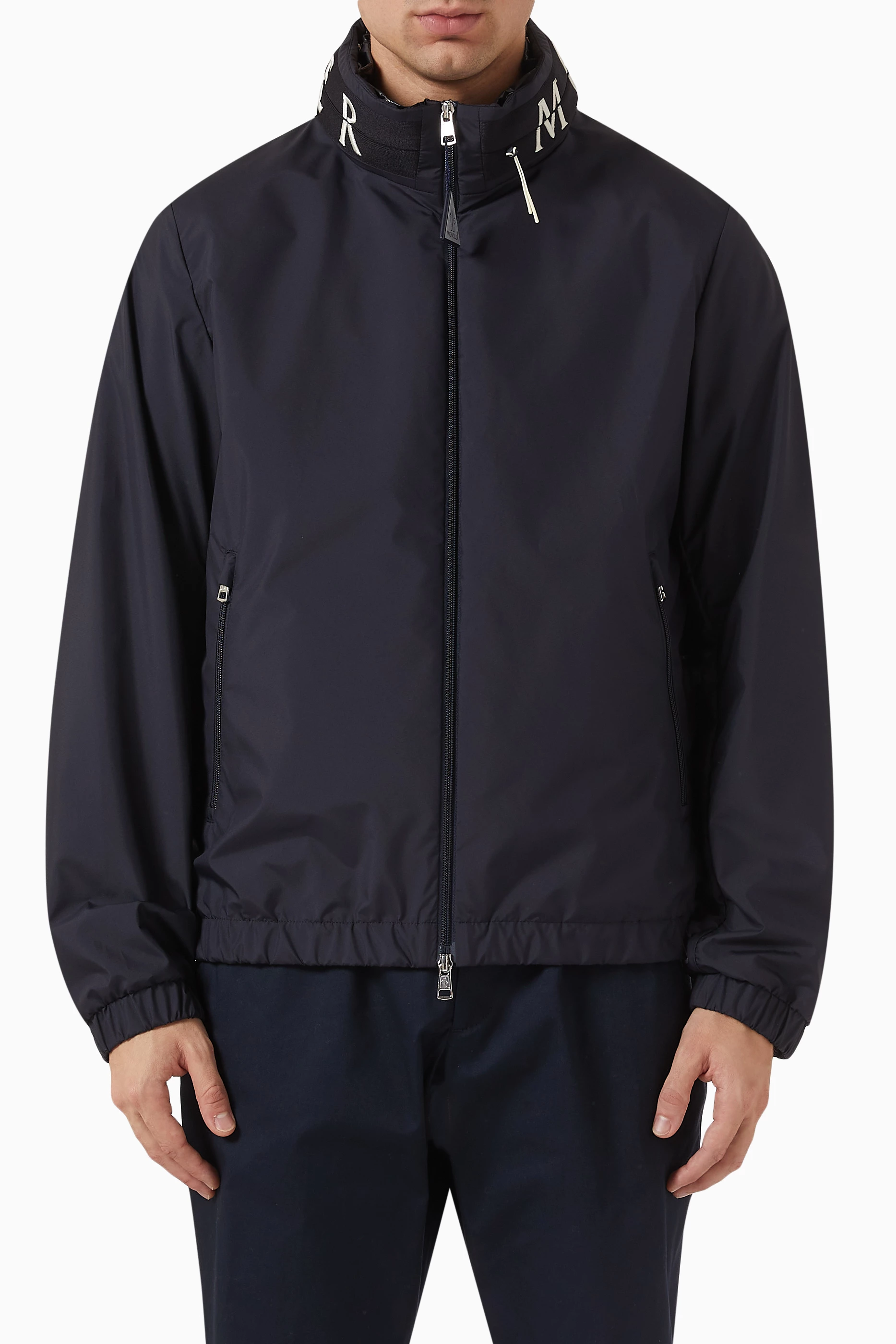 Moncler nylon hooded jacket clearance
