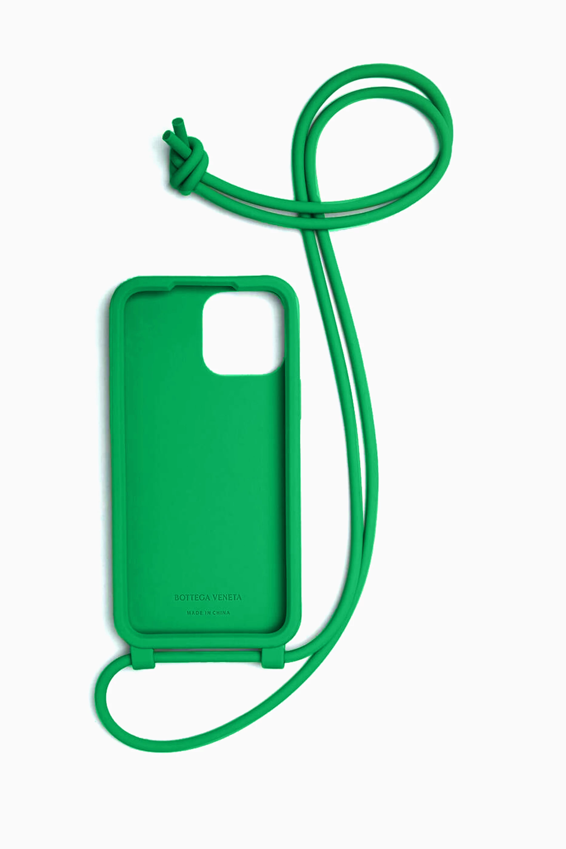 Buy Bottega Veneta Green iPhone 14 Pro Case on Strap For