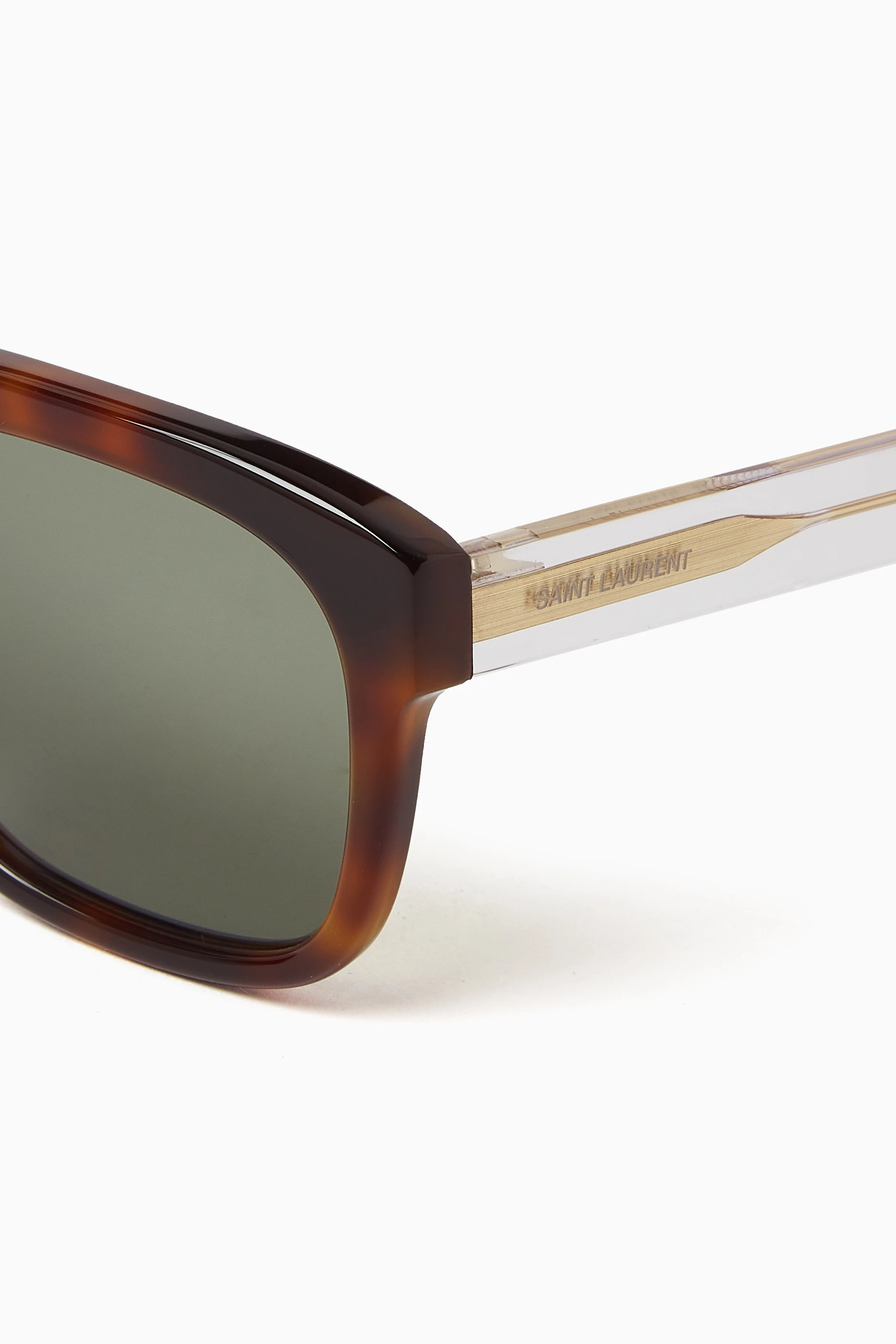 Buy SAINT LAURENT Brown SL 558 Sunglasses in Acetate For Men