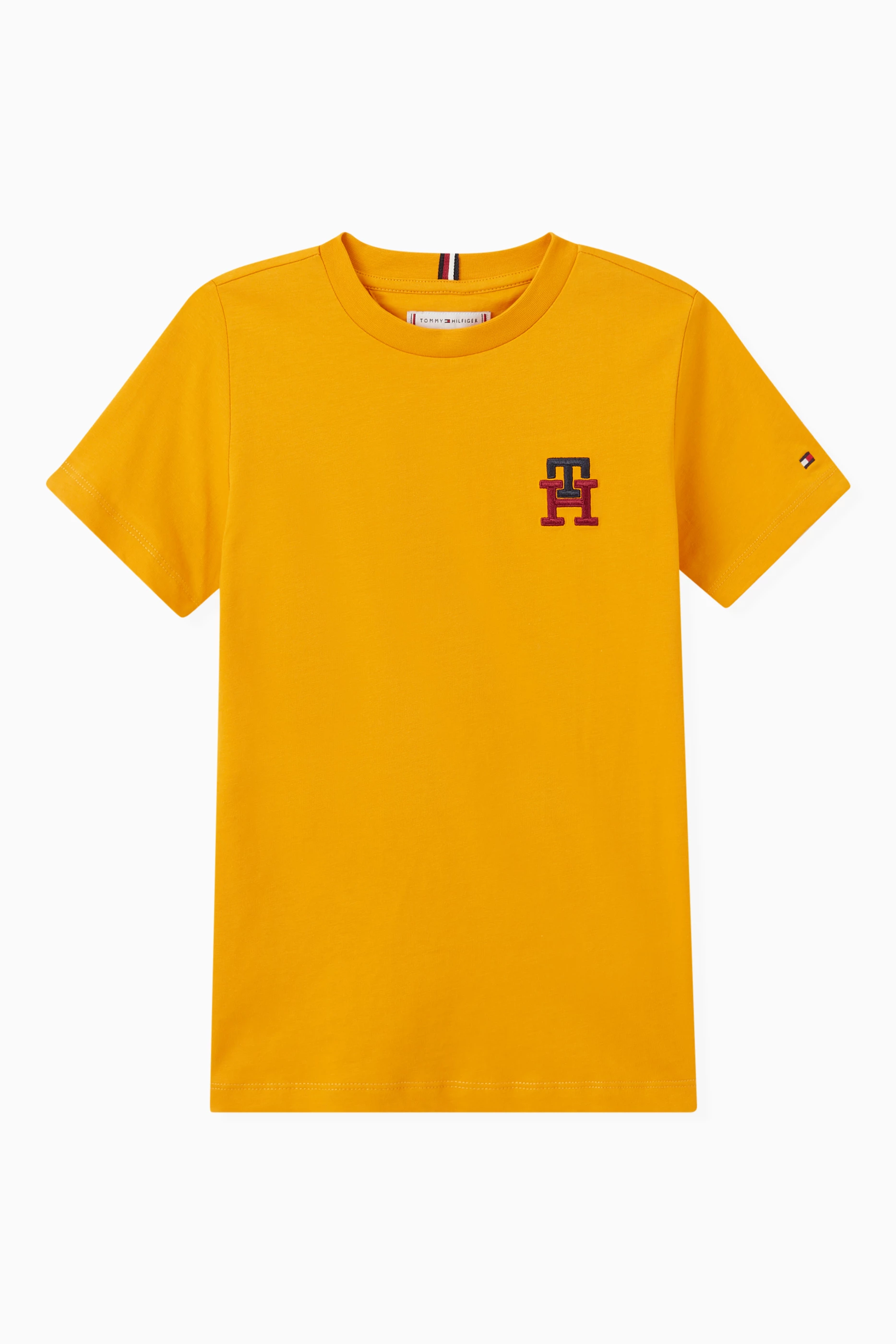 Mustard tommy hilfiger t shirt clearance