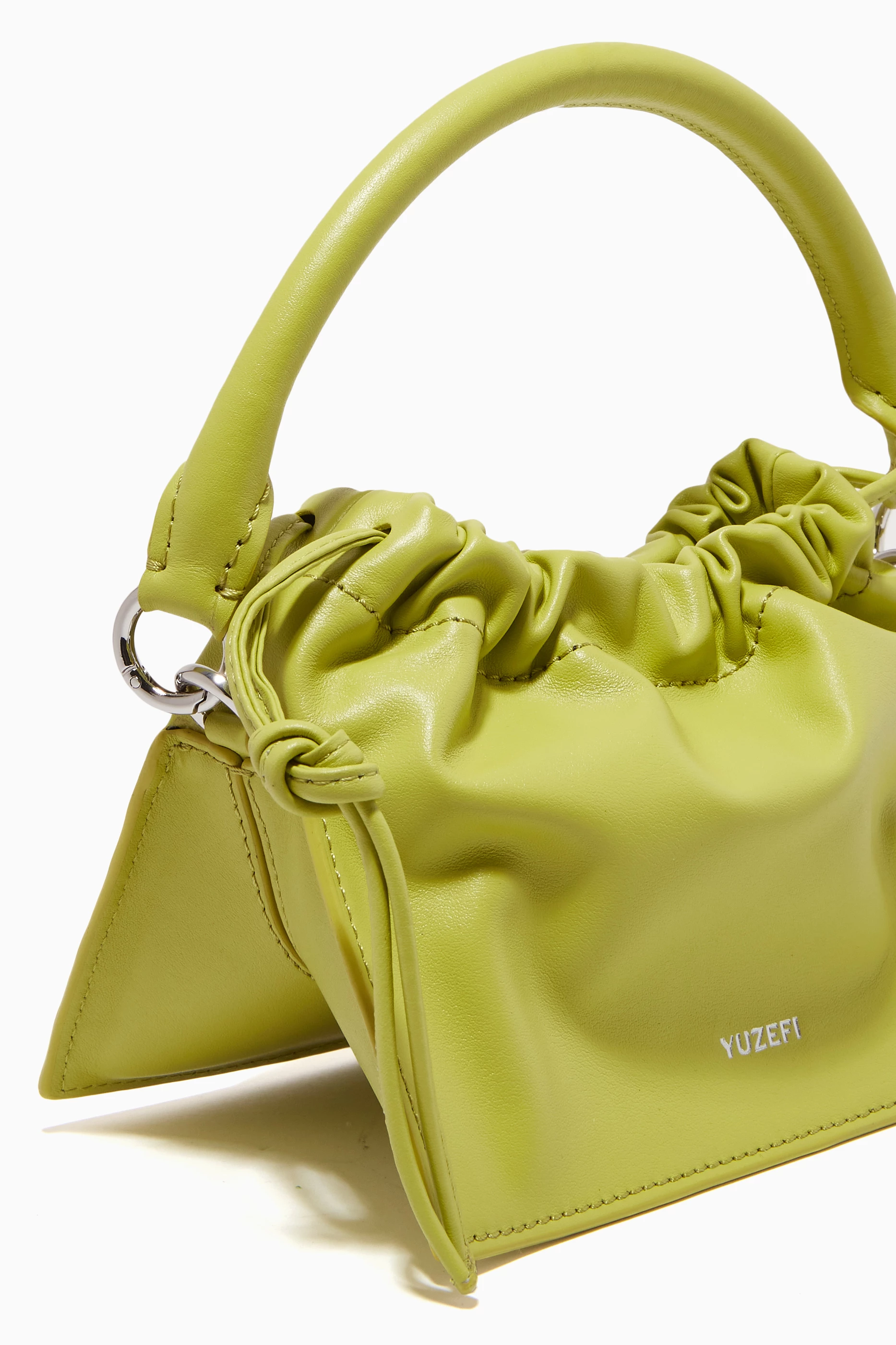 Buy YUZEFI Green Bom Mini Bag in Nappa Leather For Women Online Ounass UAE