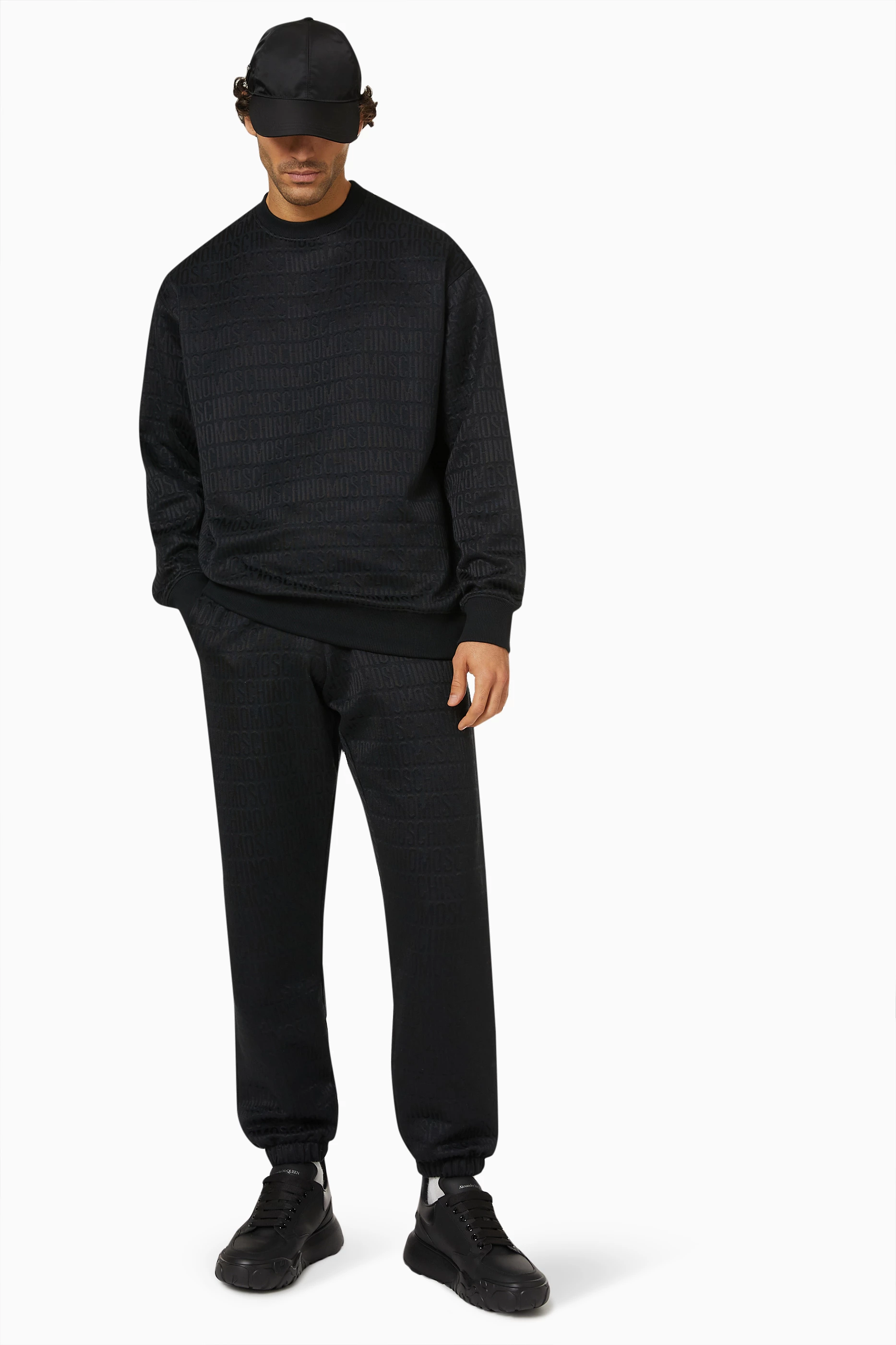 Moschino black joggers clearance