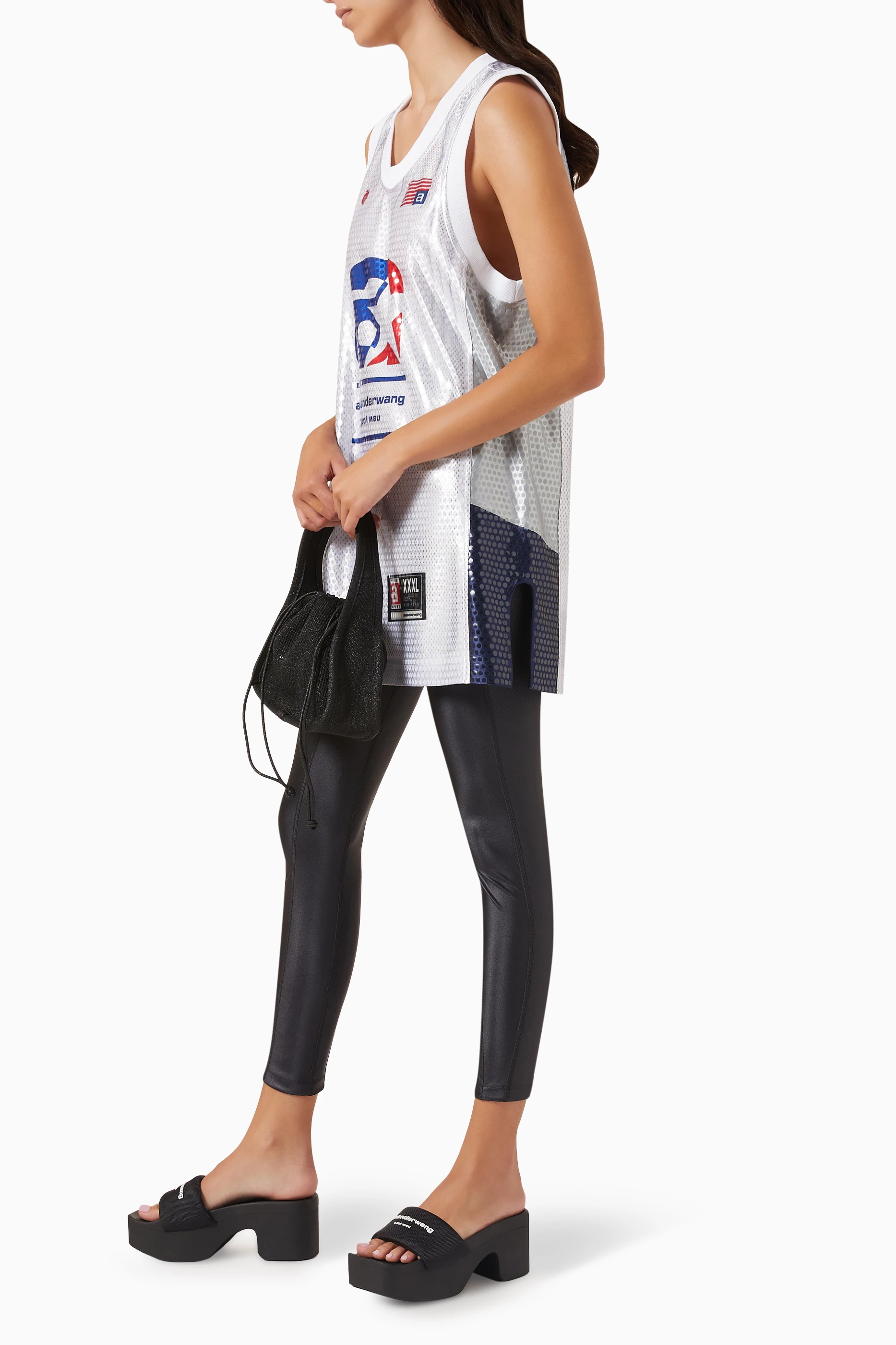 Buy Alexander Wang White Astar Basketball Jersey in Sequn