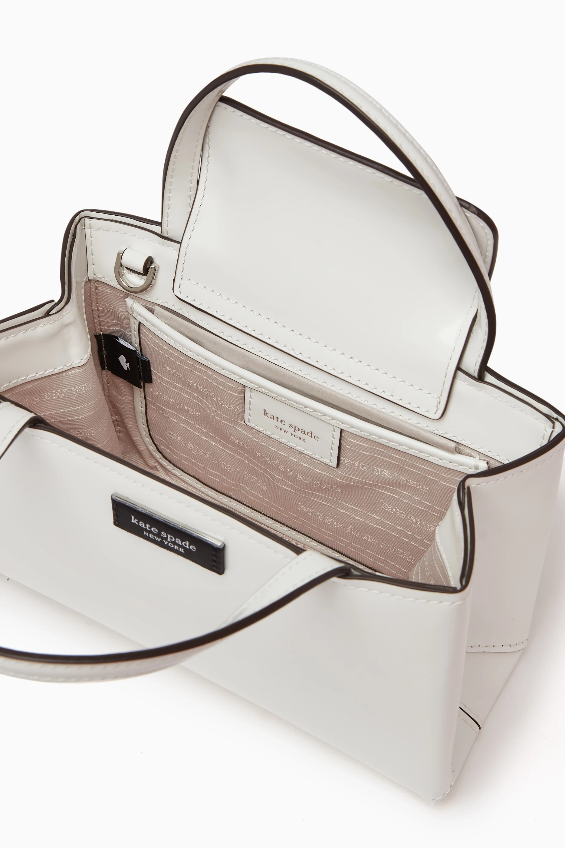 Buy Kate Spade New York White Small Sam Icon Tote Bag in