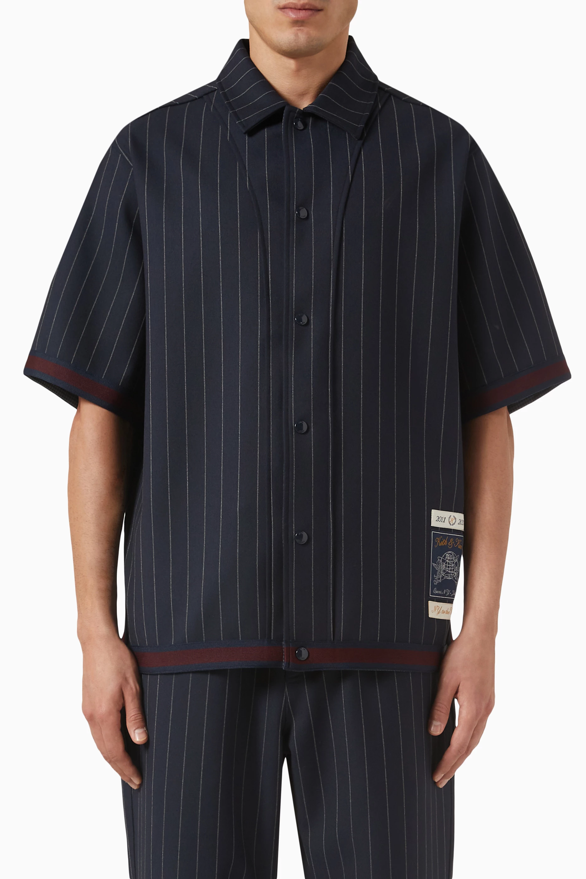 Buy Kith Blue Pinstripe Woodpoint Shirt For Men Online | Ounass UAE