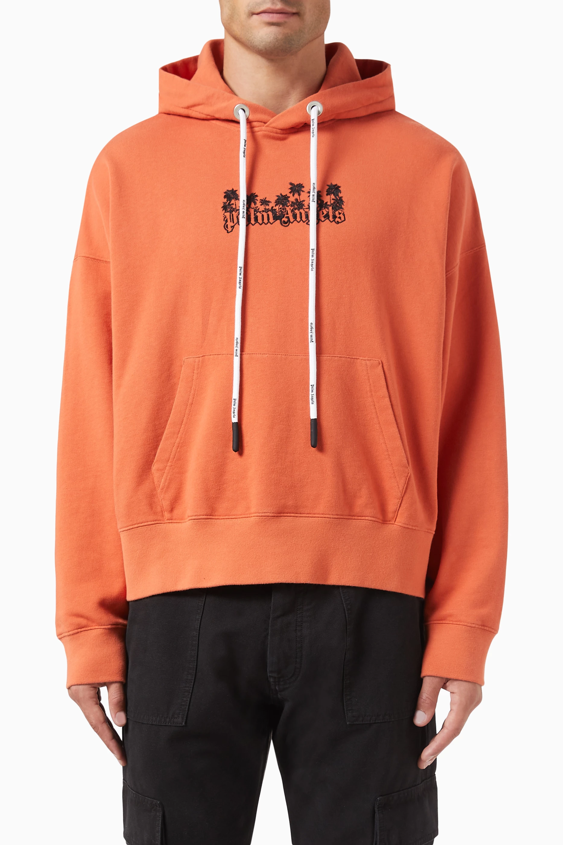 Palm angels hoodie orange online