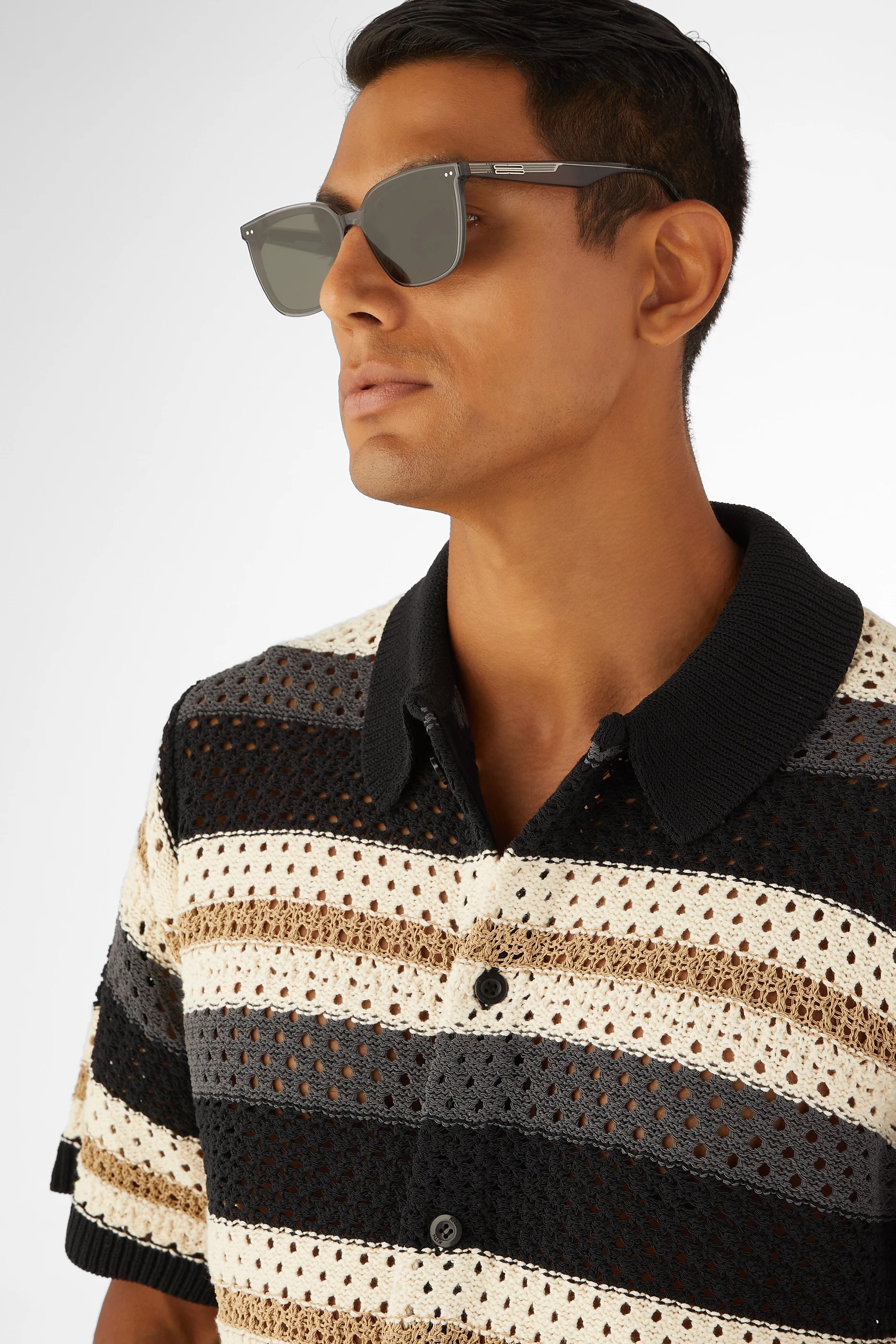 Buy Gentle Monster Grey Heizer G1 Sunglasses in Acetate For