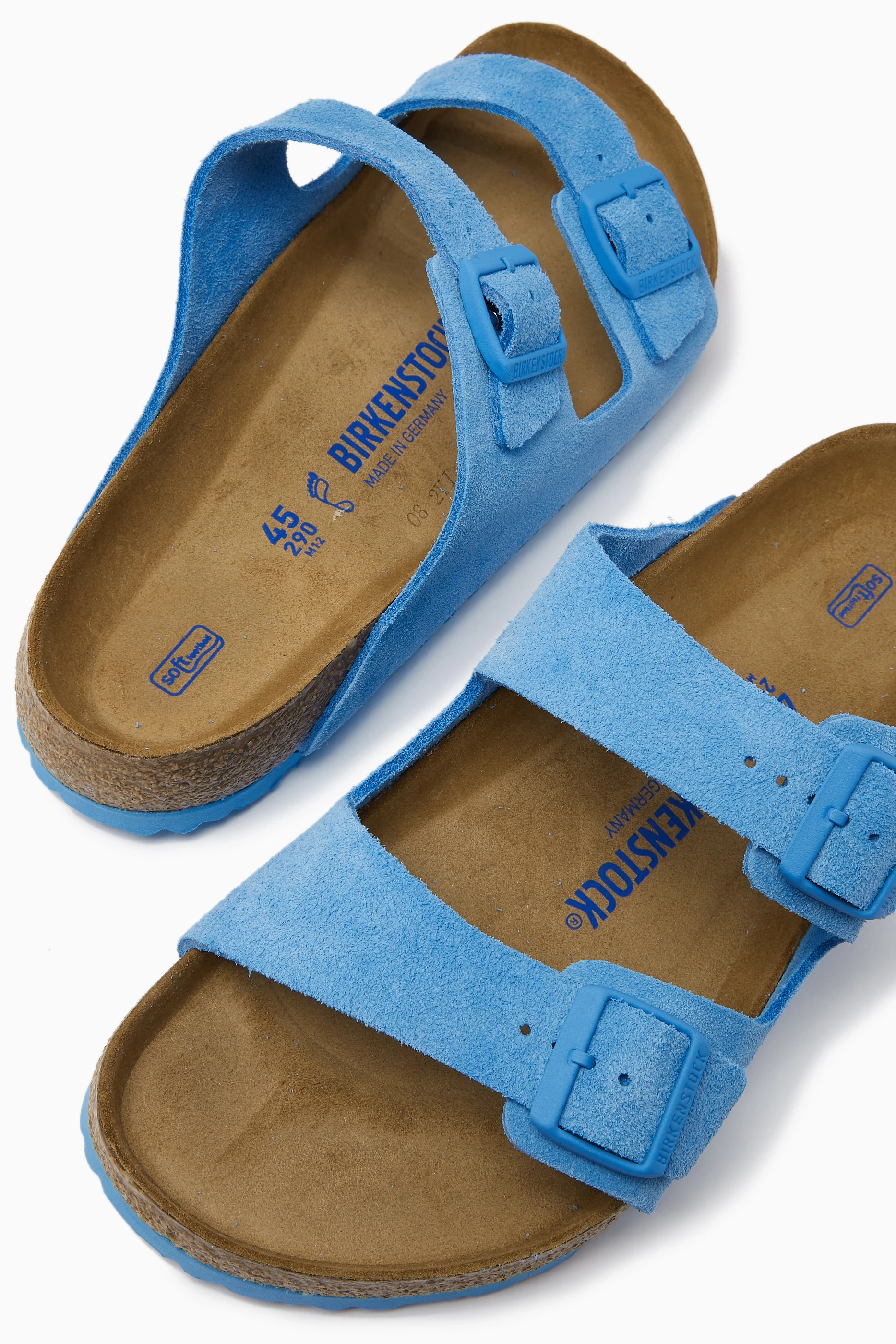 Buy Birkenstock Blue Arizona Sandals in Suede For Men Online Ounass UAE