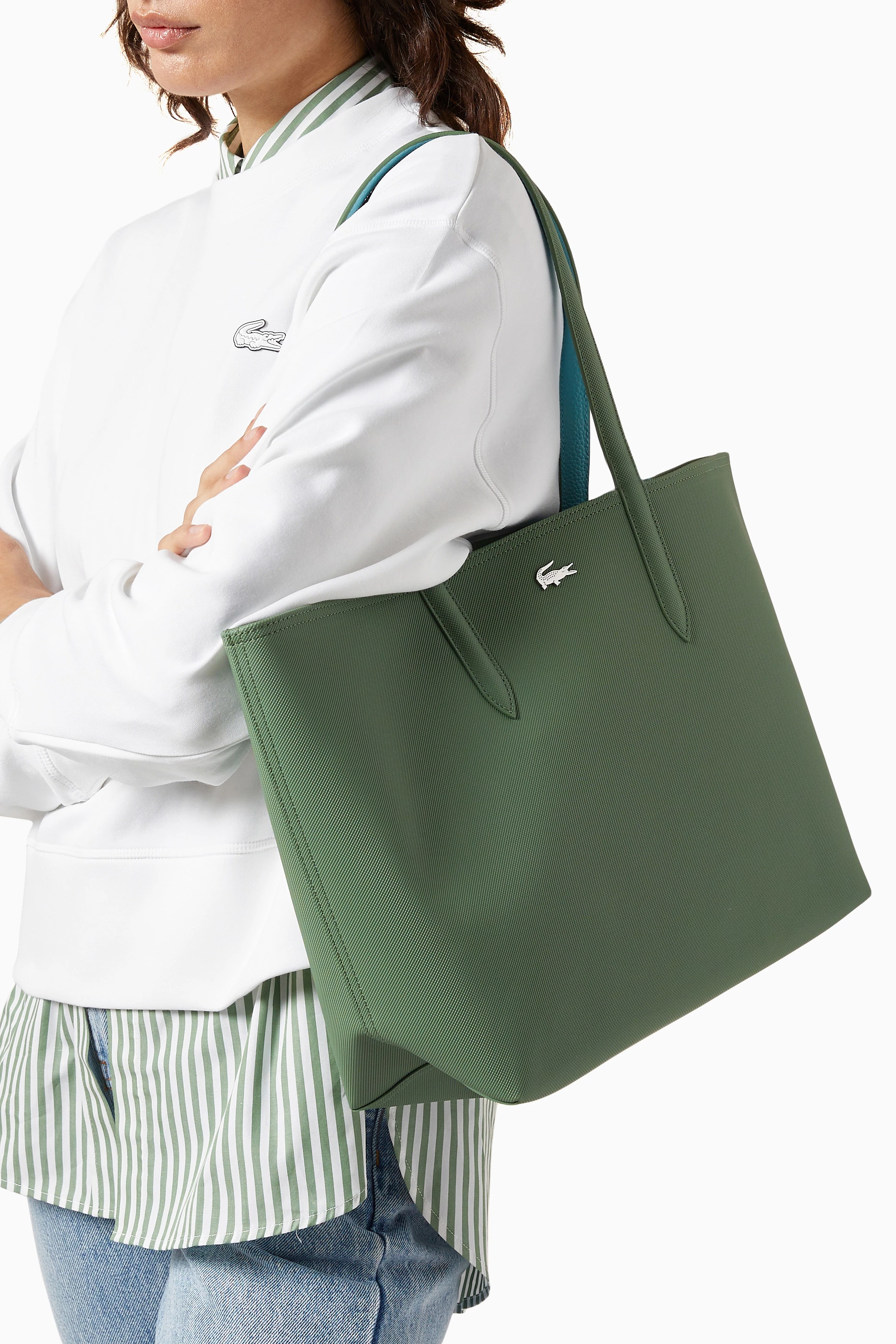 Lacoste tote bag green store