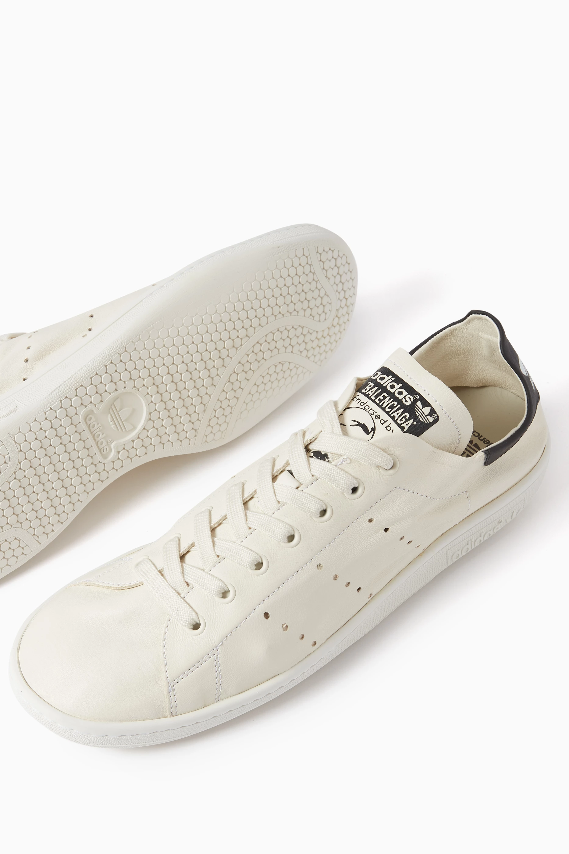 Buy Balenciaga White x adidas Stan Smith Sneakers in Leather For