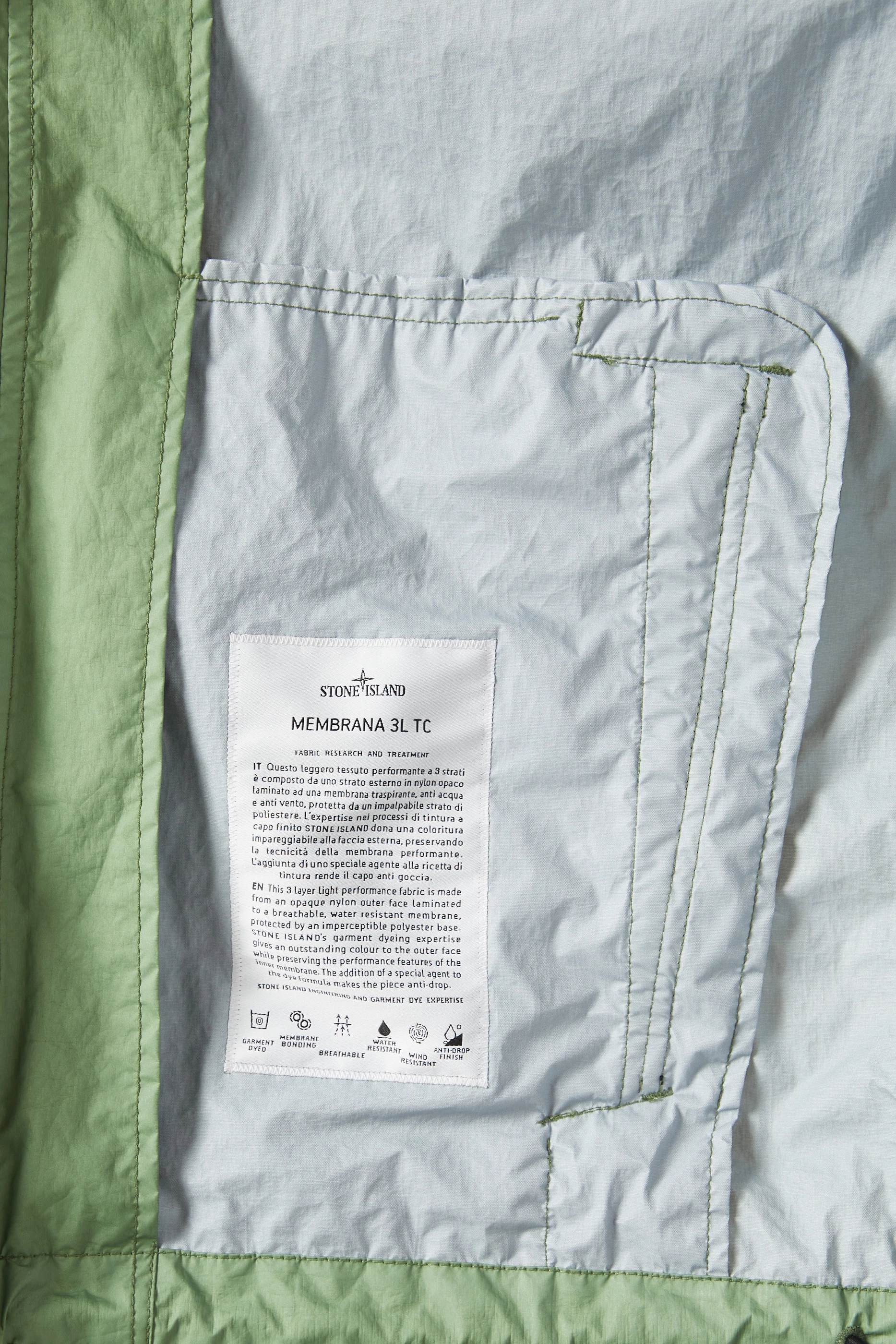 Stone island membrana 3l tc green outlet