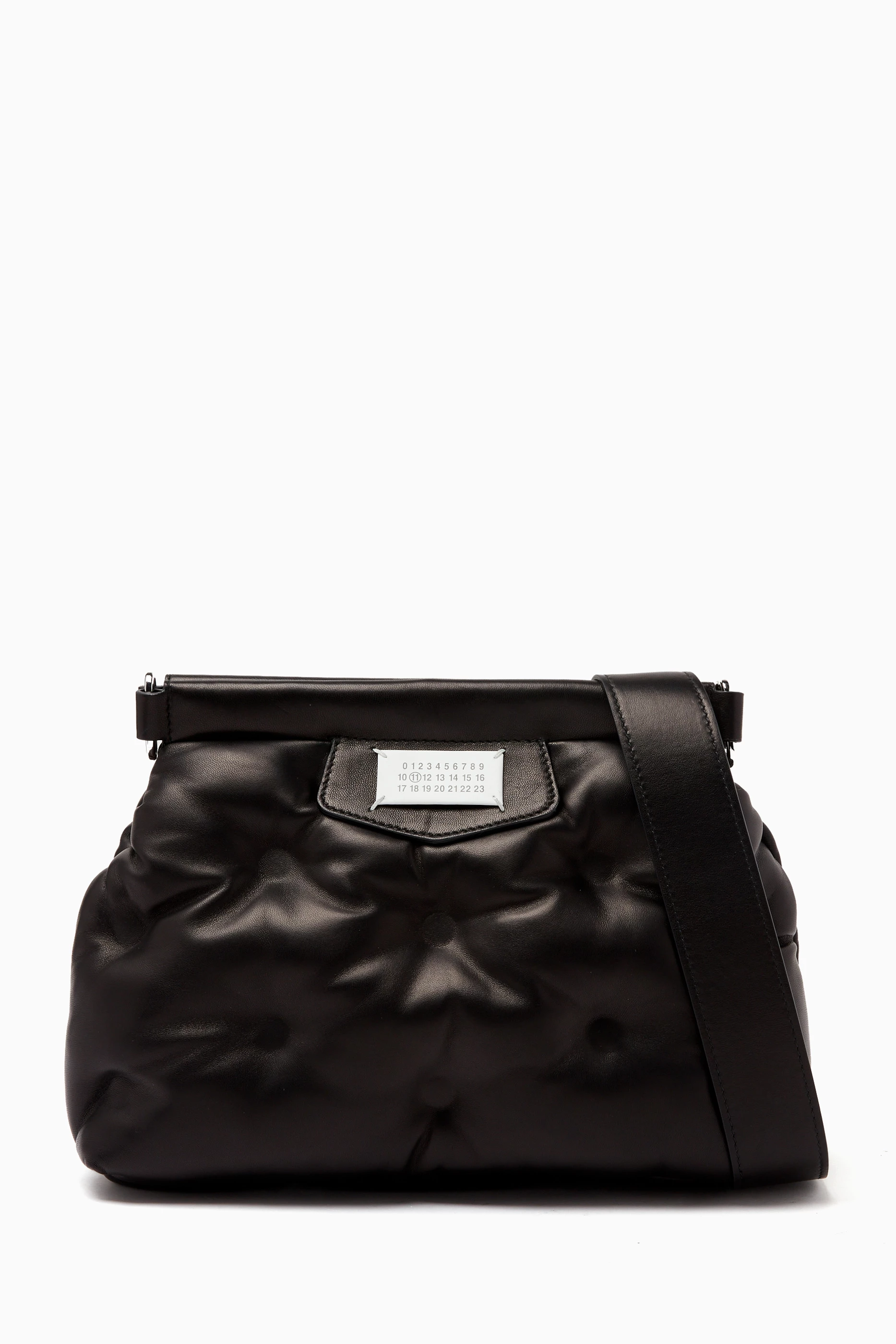 Buy Maison Margiela Black Glam Slam Classique Shoulder Bag in 