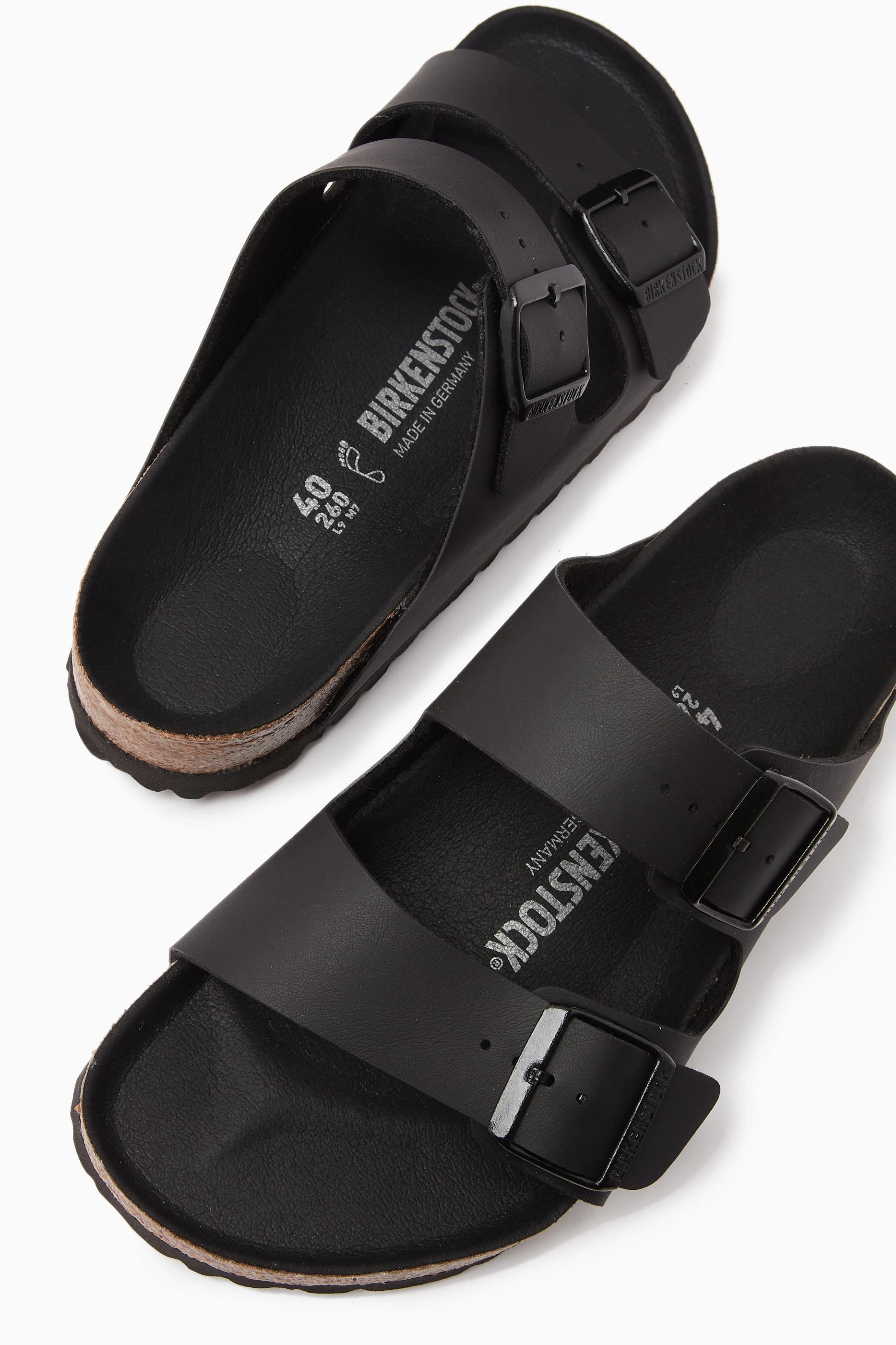 Buy Birkenstock Black Arizona Narrow Sandals in Birko Flor For Women Online Ounass UAE