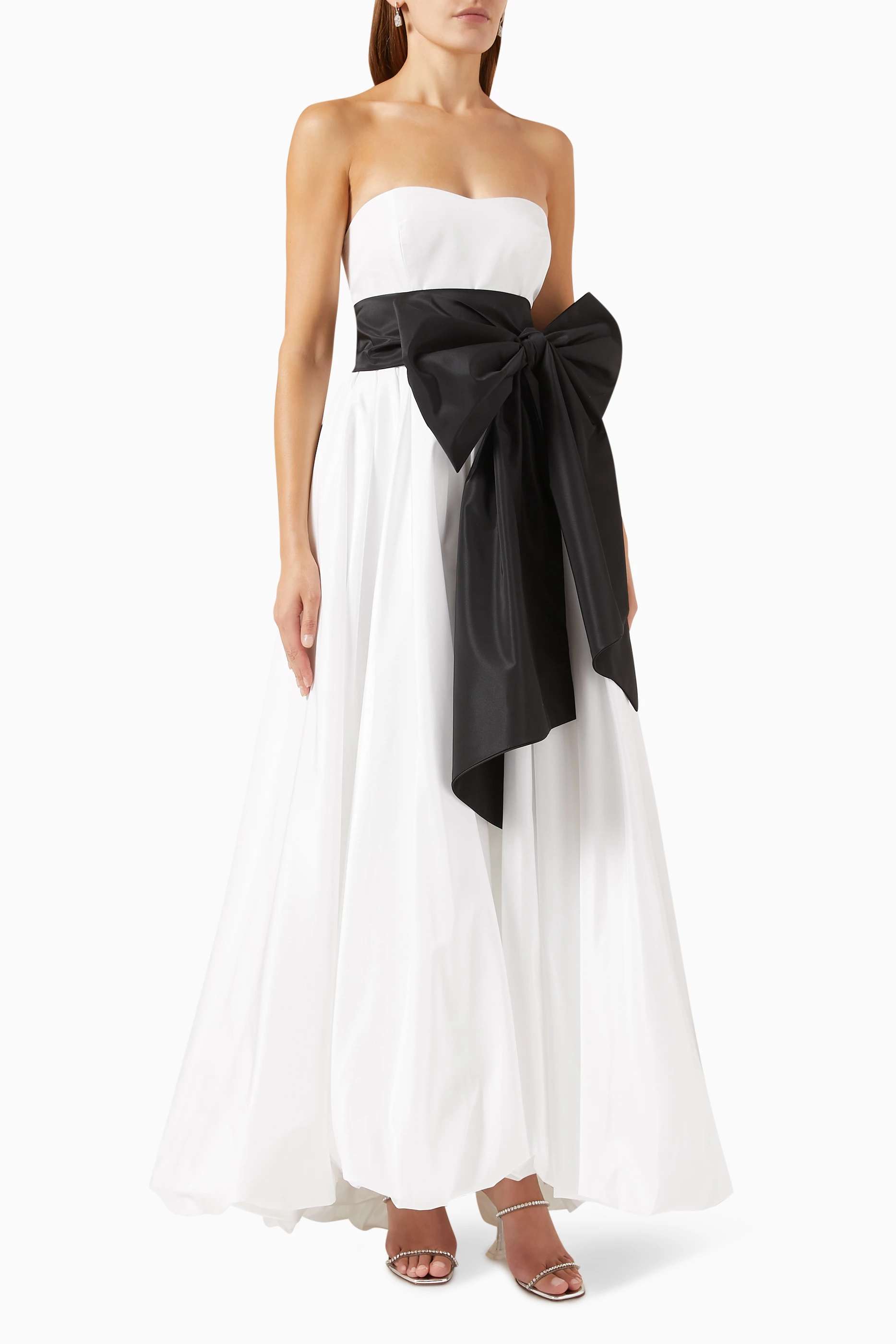 Strapless gown dress top