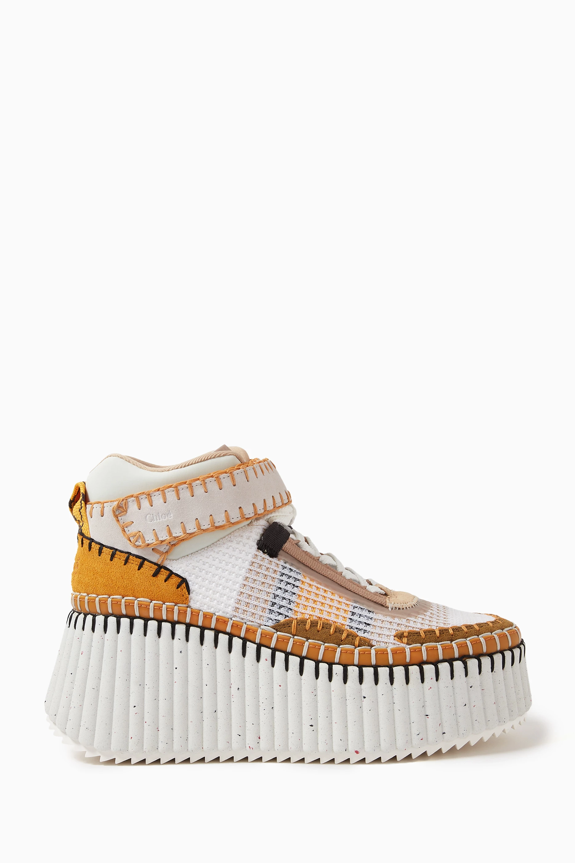 Buy Chloe Brown Nama Platform Sneakers in Mesh For Women Online Ounass UAE