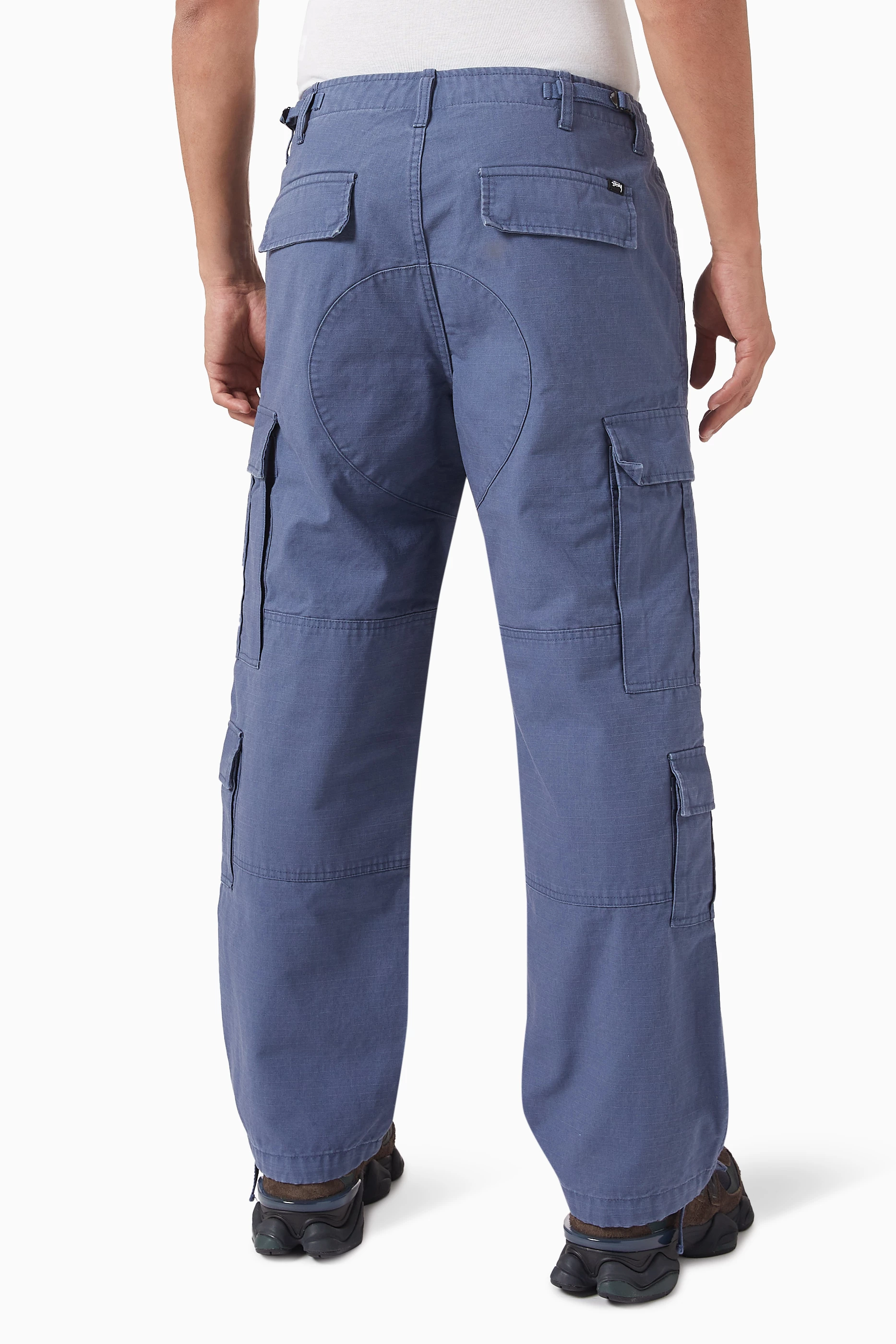 Buy Stussy Blue Cargo Pants in Ripstop For Men Online Ounass UAE