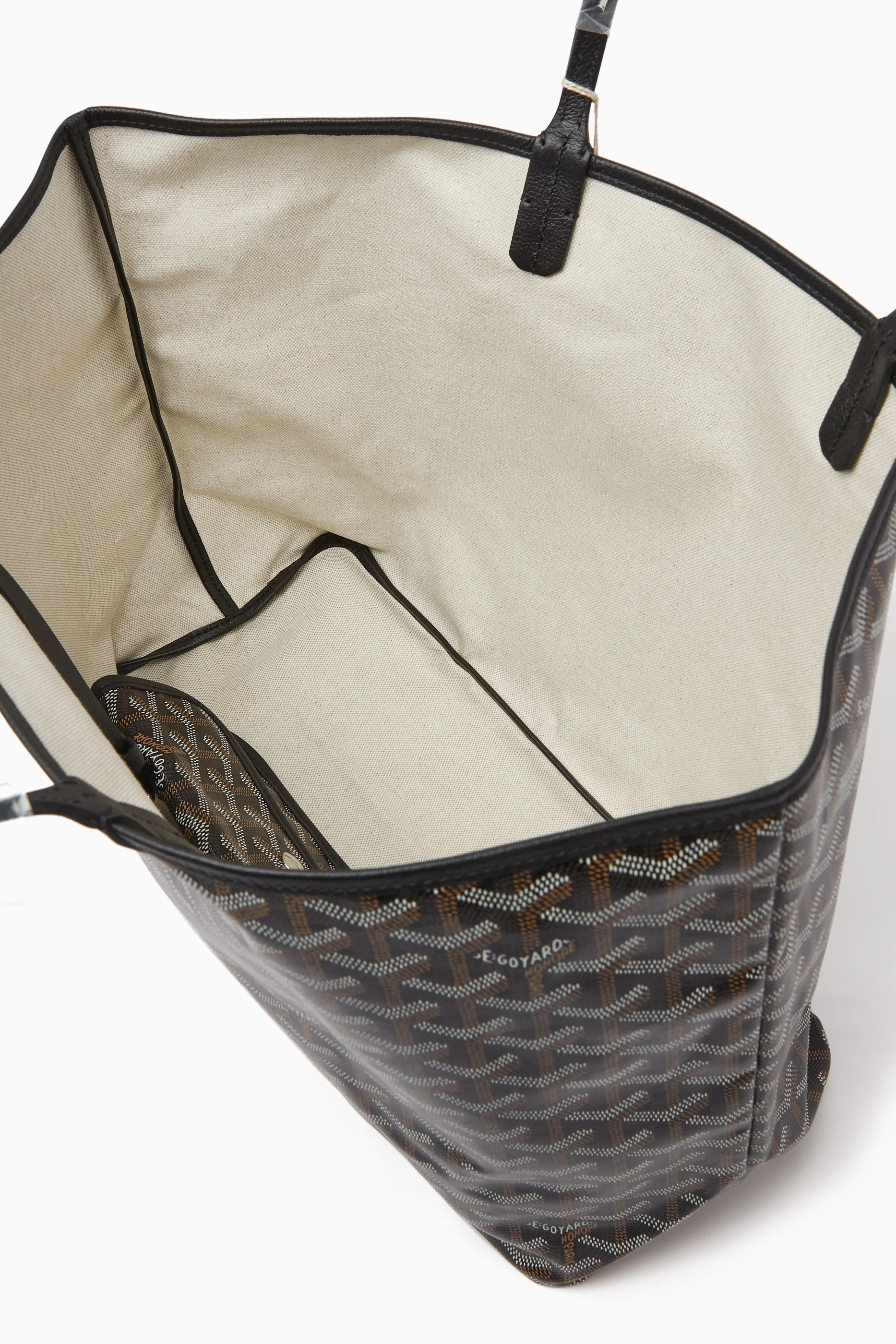 Buy Goyard Pre Loved Black Unused SAC St. Louis PM Tote in Goyardine Fabric For Women Online Ounass UAE
