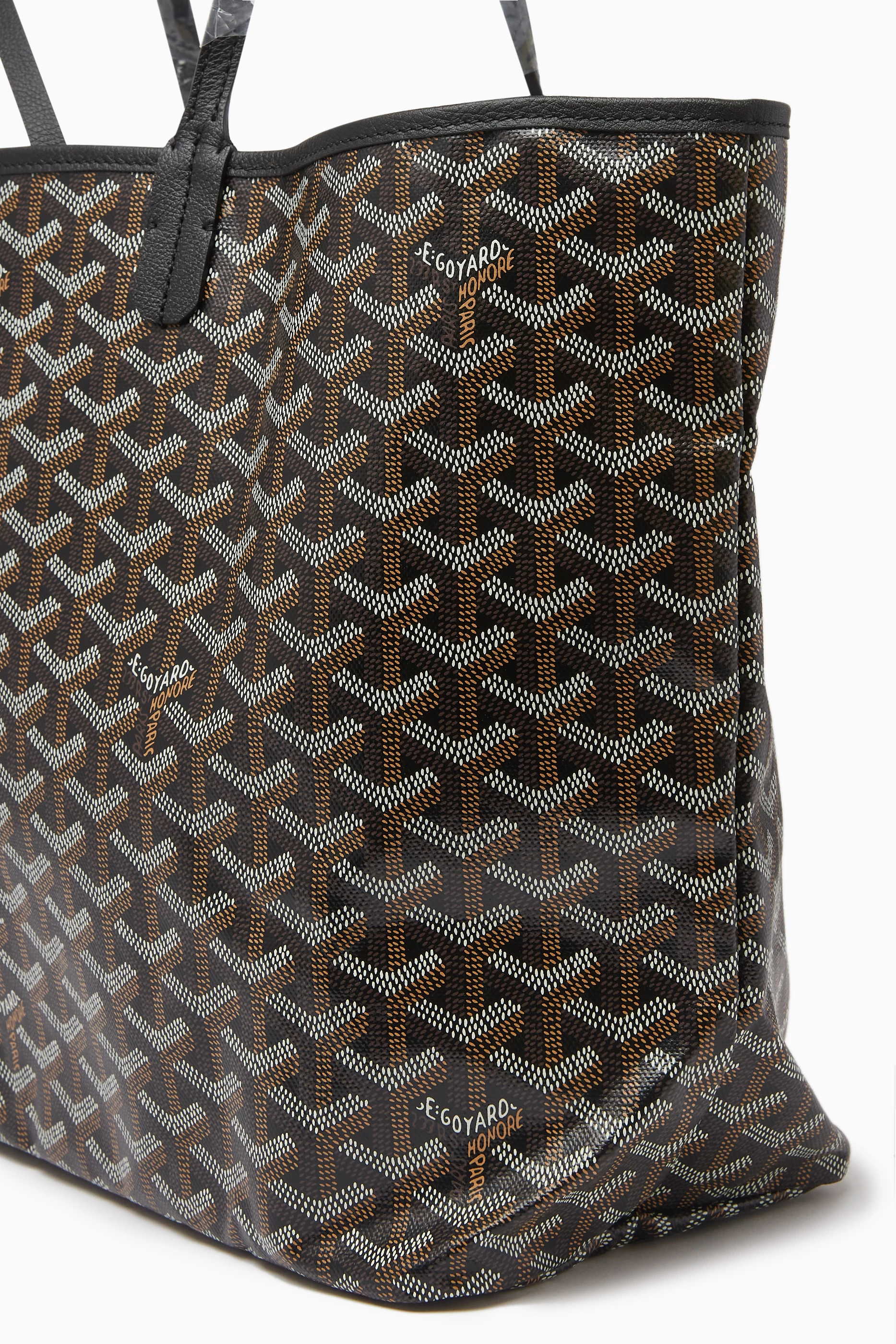 Buy Goyard Pre Loved Black Unused SAC St. Louis PM Tote in Goyardine Fabric For Women Online Ounass UAE