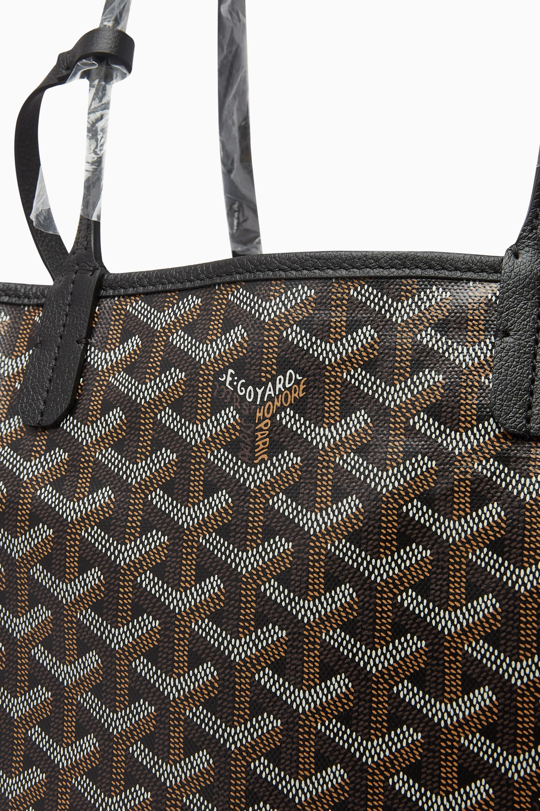Buy Goyard Pre Loved Black Unused SAC St. Louis PM Tote in Goyardine Fabric For Women Online Ounass UAE