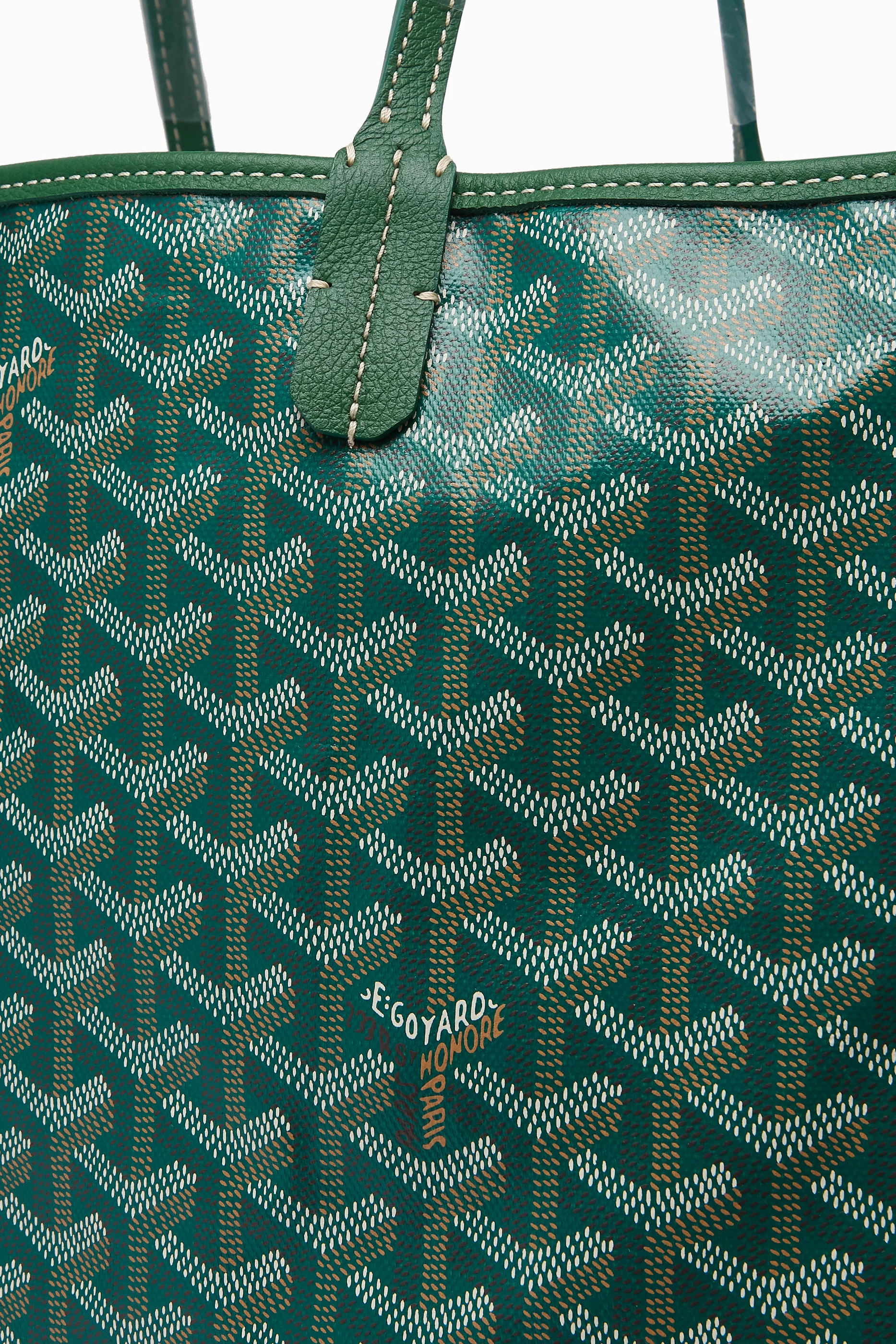 Goyard green tote on sale