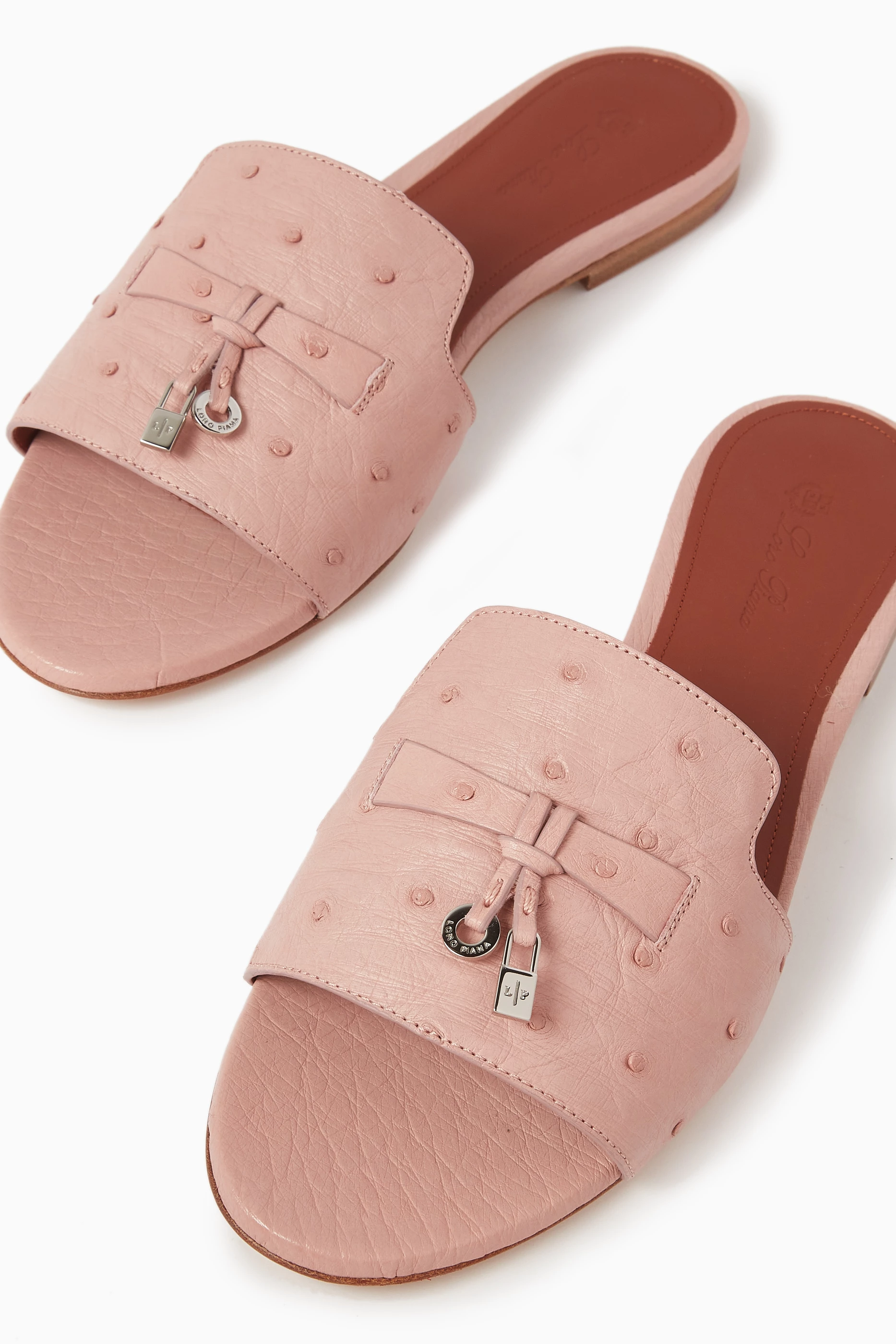 Pink Loro Piana Slippers Loro Piana Women's Loafers Babouche