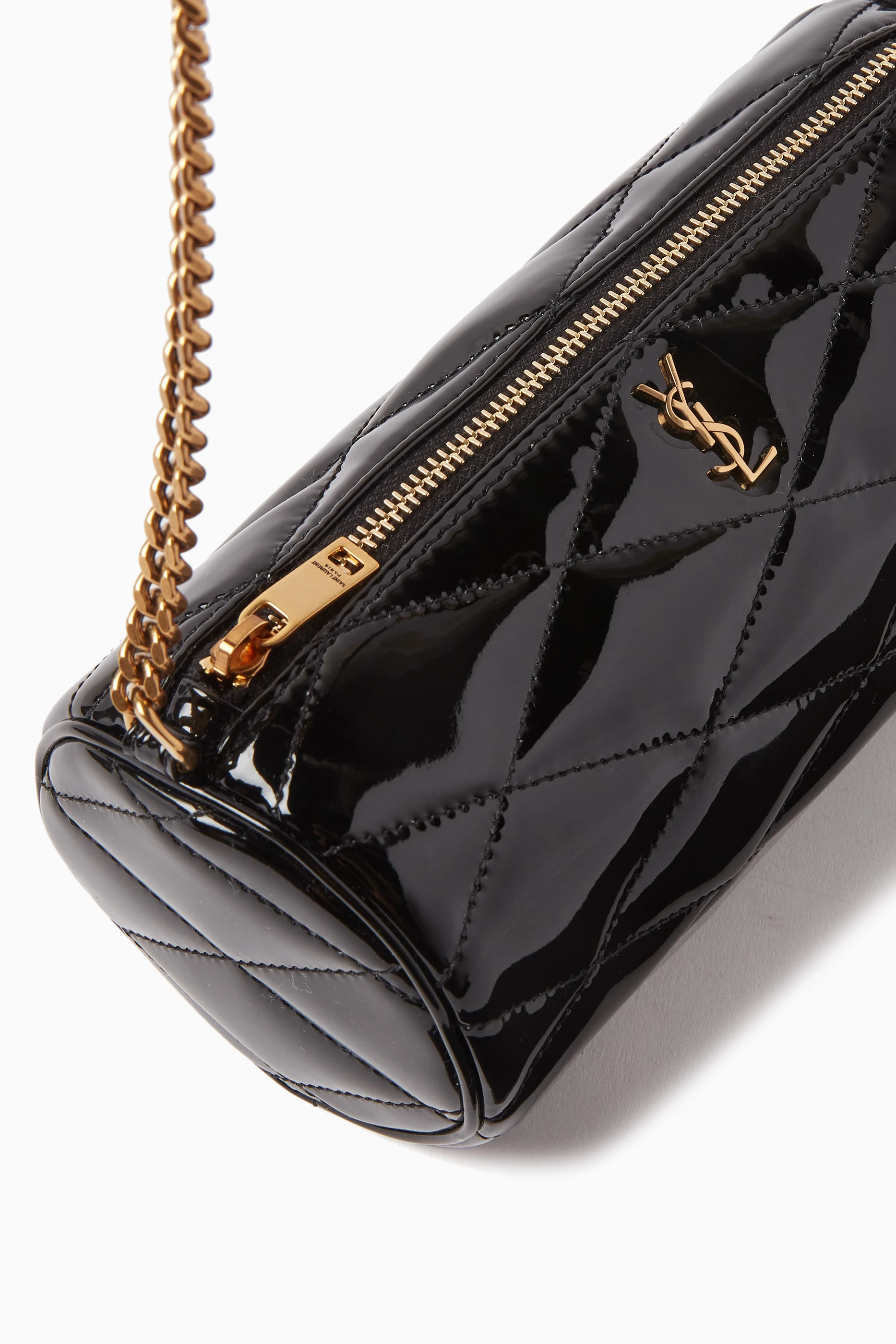 Ysl black patent leather bag on sale