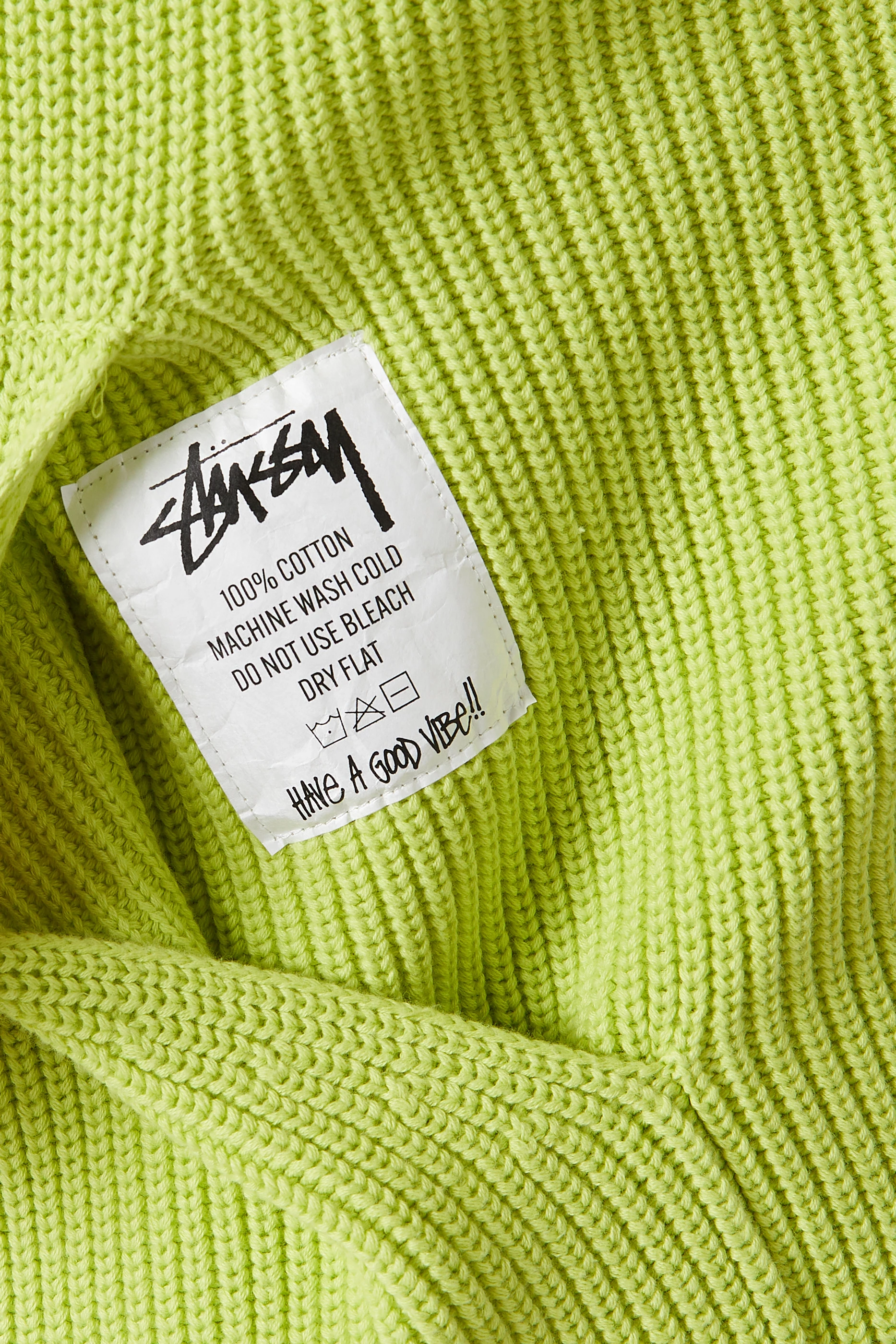Buy Stussy Green Oversized Hoodie in Cotton Knit For Men Online Ounass UAE